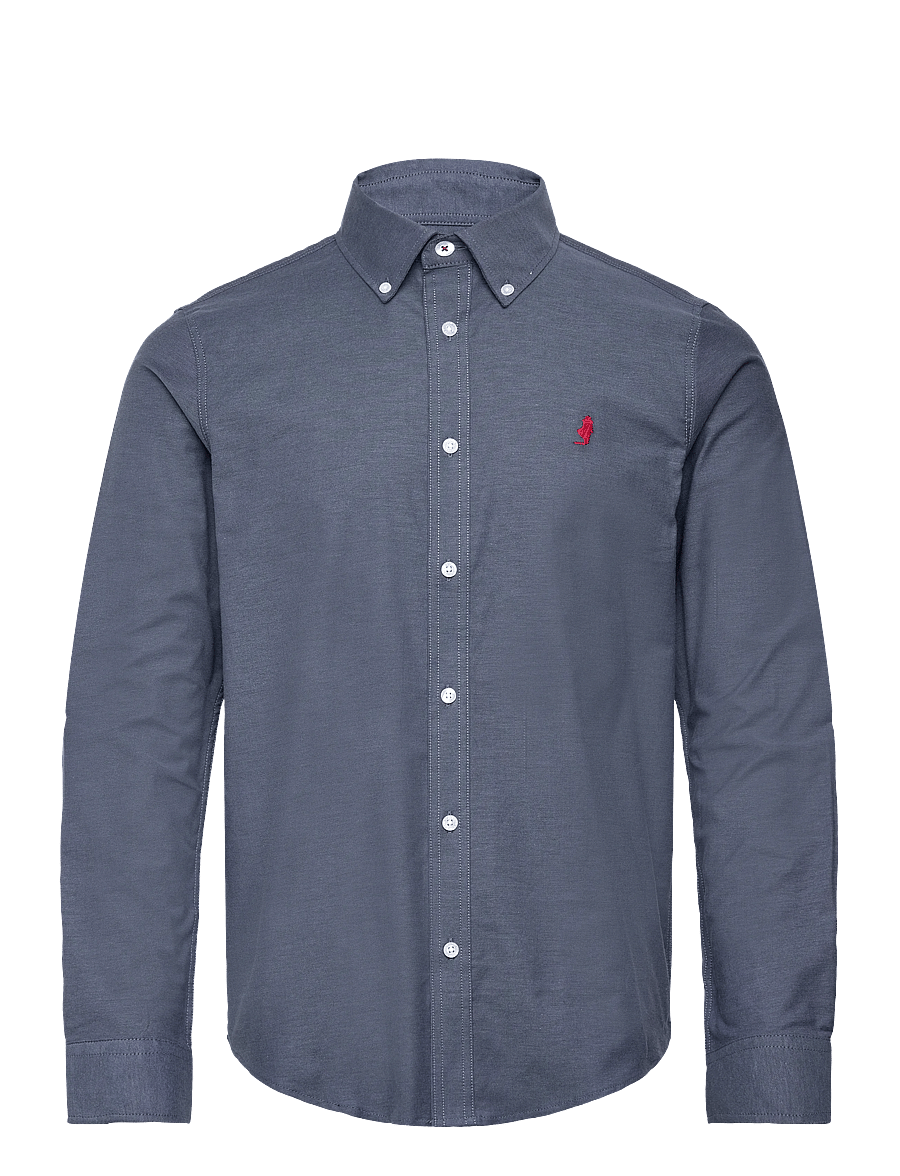 MCS - GREG REG COT MCS M SHIRT - vabaajasärgid - dark sapphire - 0