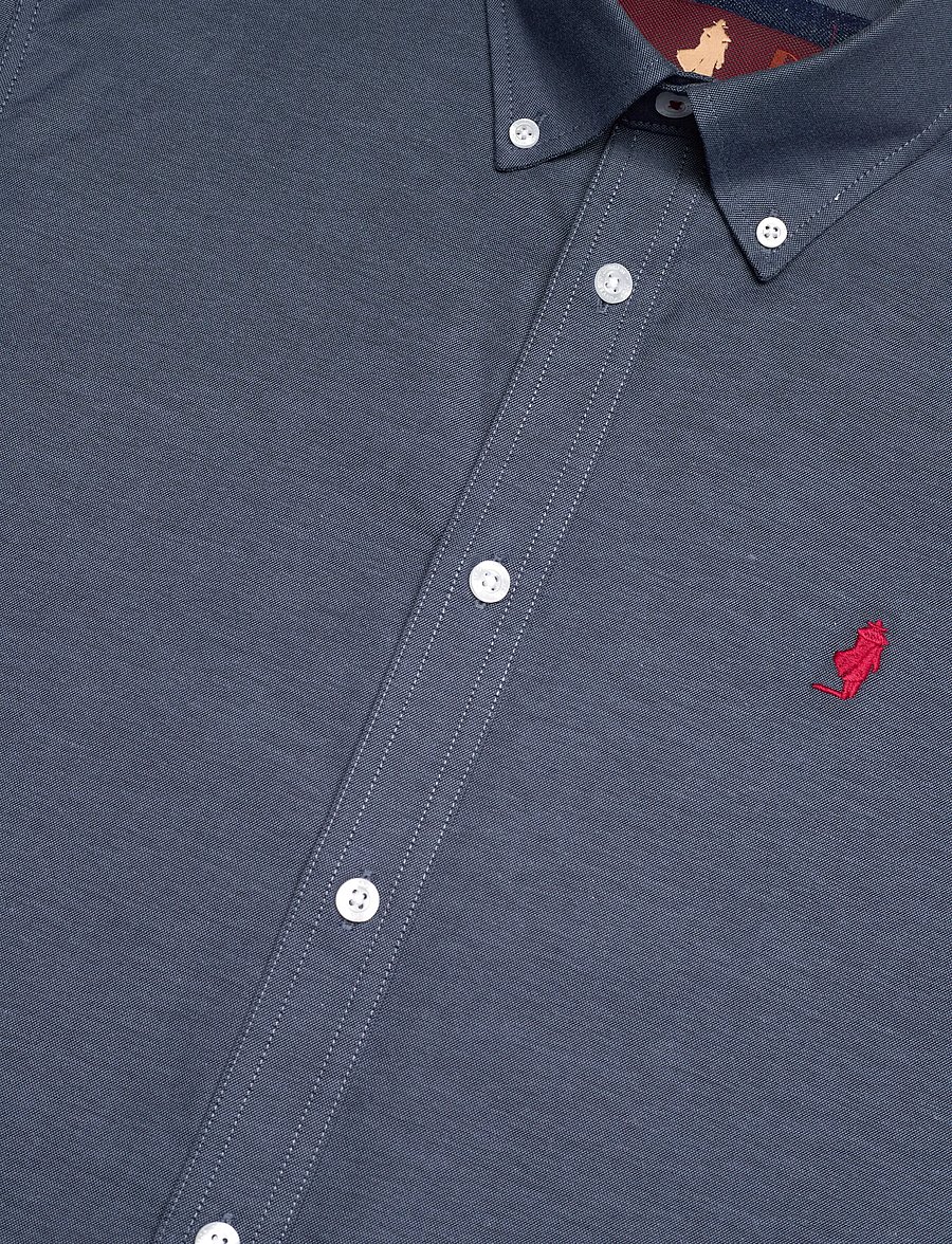 MCS - GREG REG COT MCS M SHIRT - vabaajasärgid - dark sapphire - 3