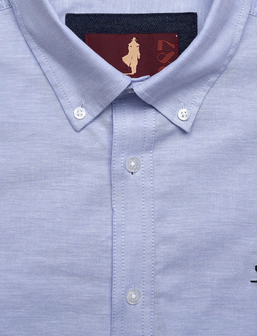 MCS - GREG REG COT MCS M SHIRT - freizeithemden - light blue - 2