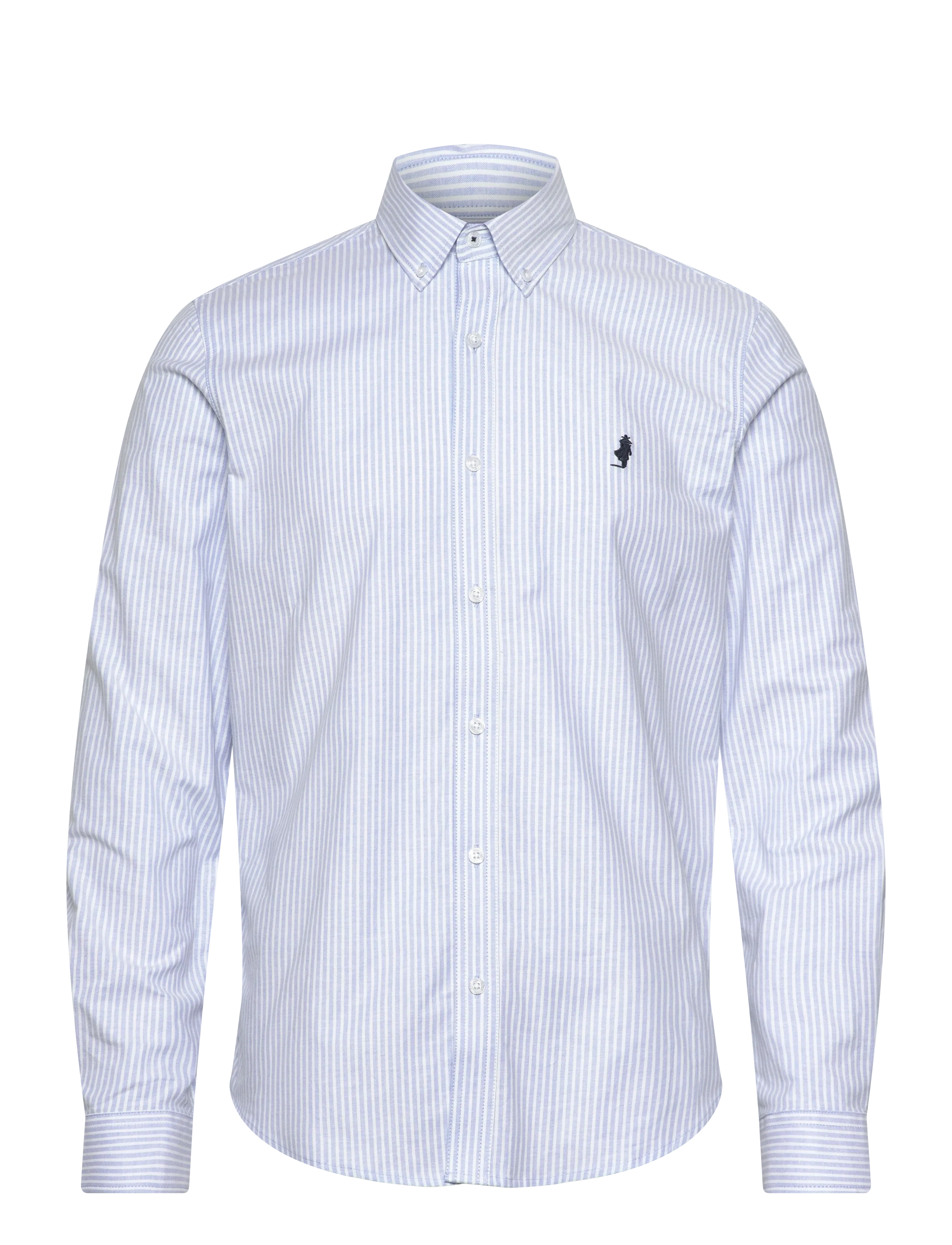 MCS GREG REG COT MCS M SHIRT - Skjorter - LIGHT BLUE STRIPE / white
