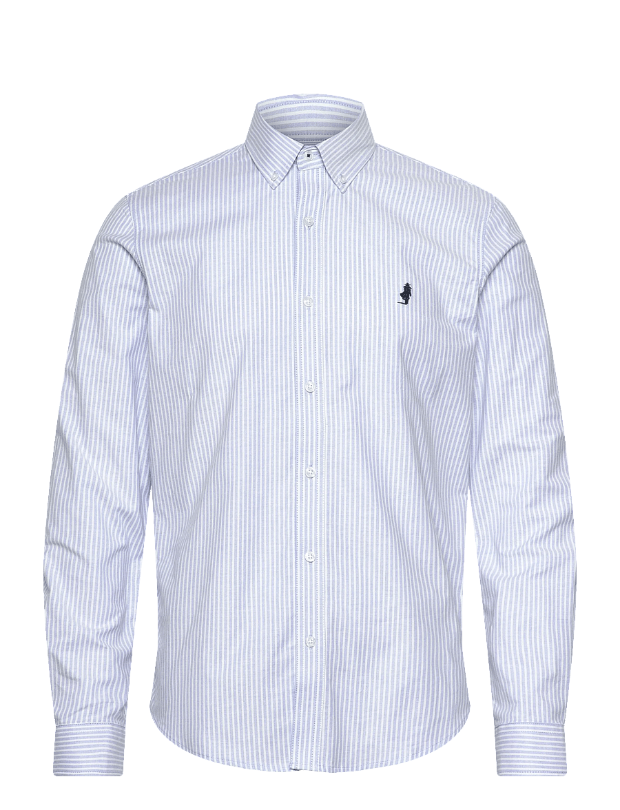 MCS - GREG REG COT MCS M SHIRT - freizeithemden - light blue stripe - 1