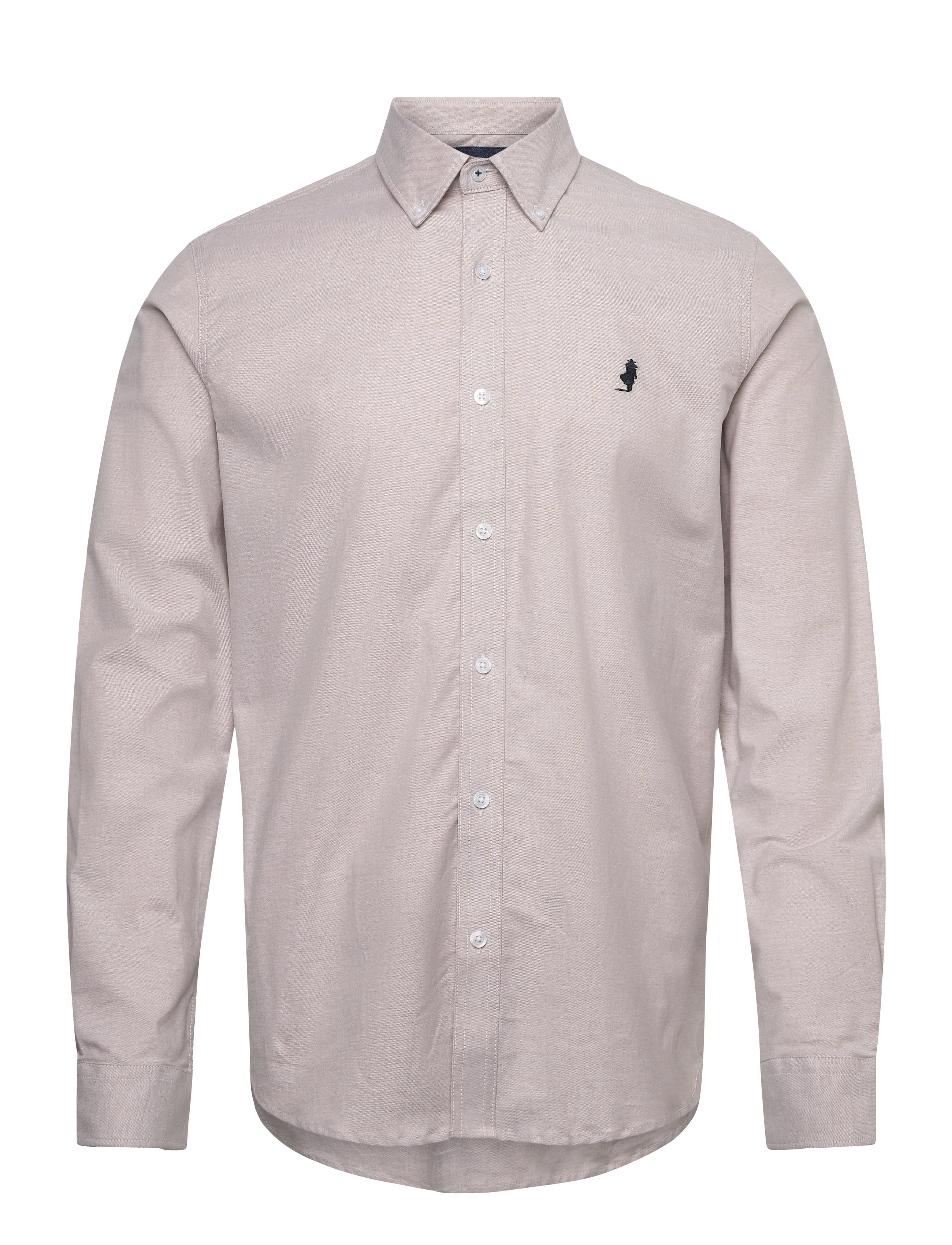 MCS GREG REG COT MCS M SHIRT - Skjorter - SILVER MINK / cream