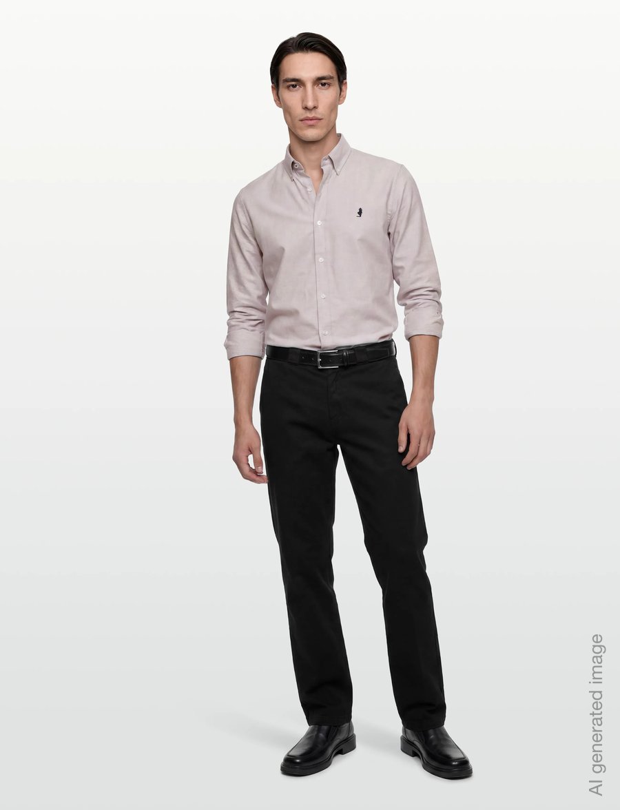 MCS - GREG REG COT MCS M SHIRT - freizeithemden - silver mink - 0