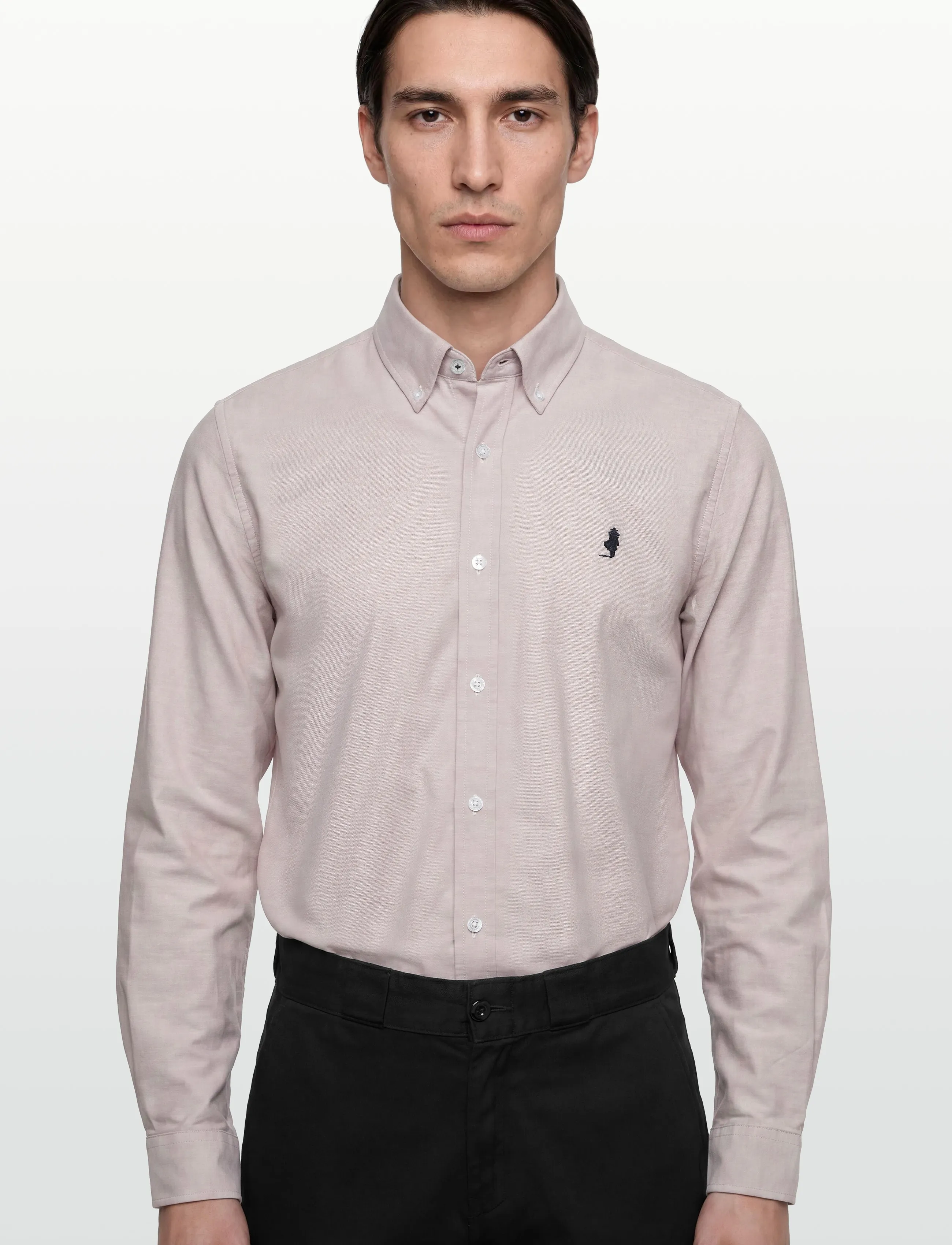 MCS - GREG REG COT MCS M SHIRT - casual skjorter - silver mink - 3