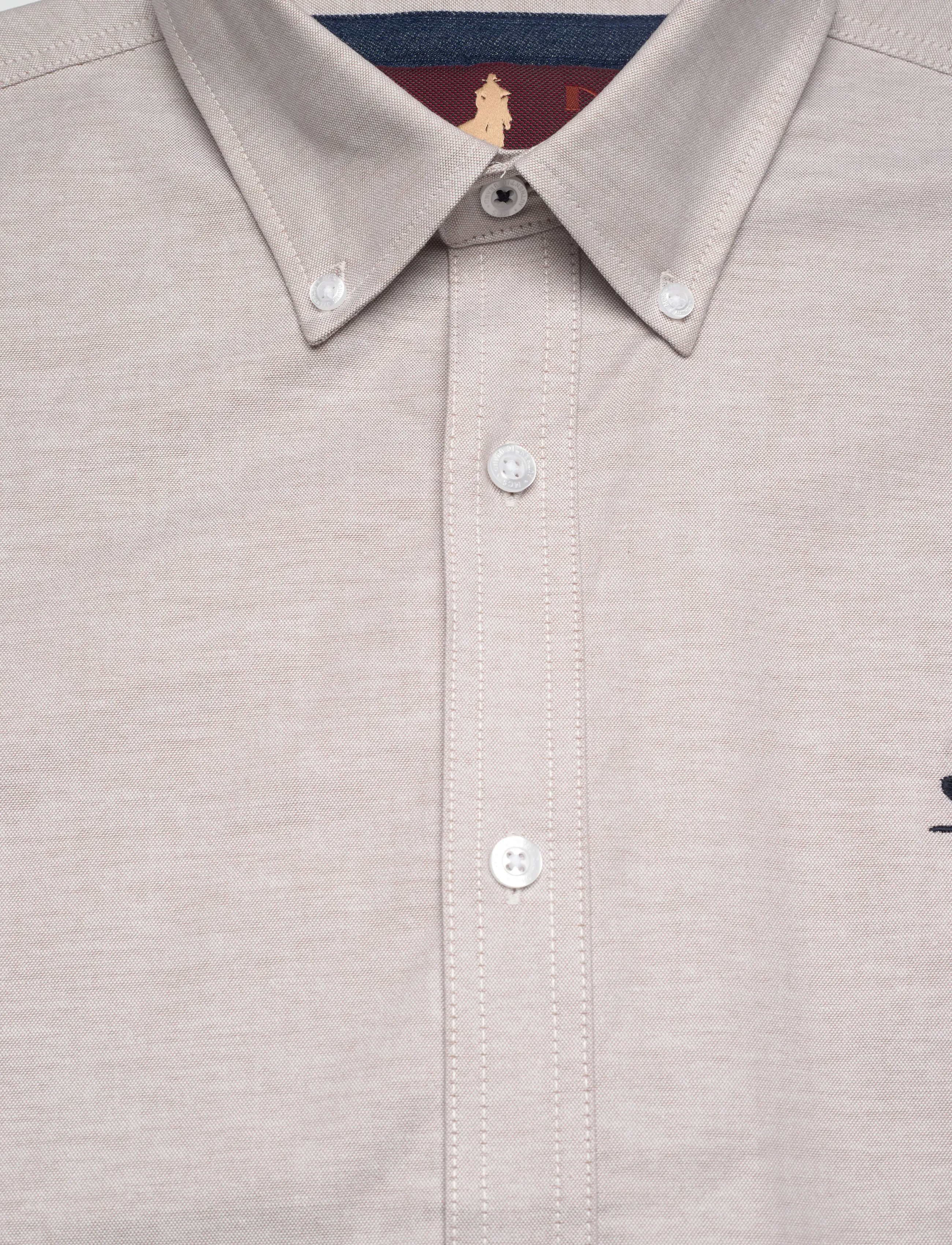 MCS - GREG REG COT MCS M SHIRT - casual skjorter - silver mink - 5