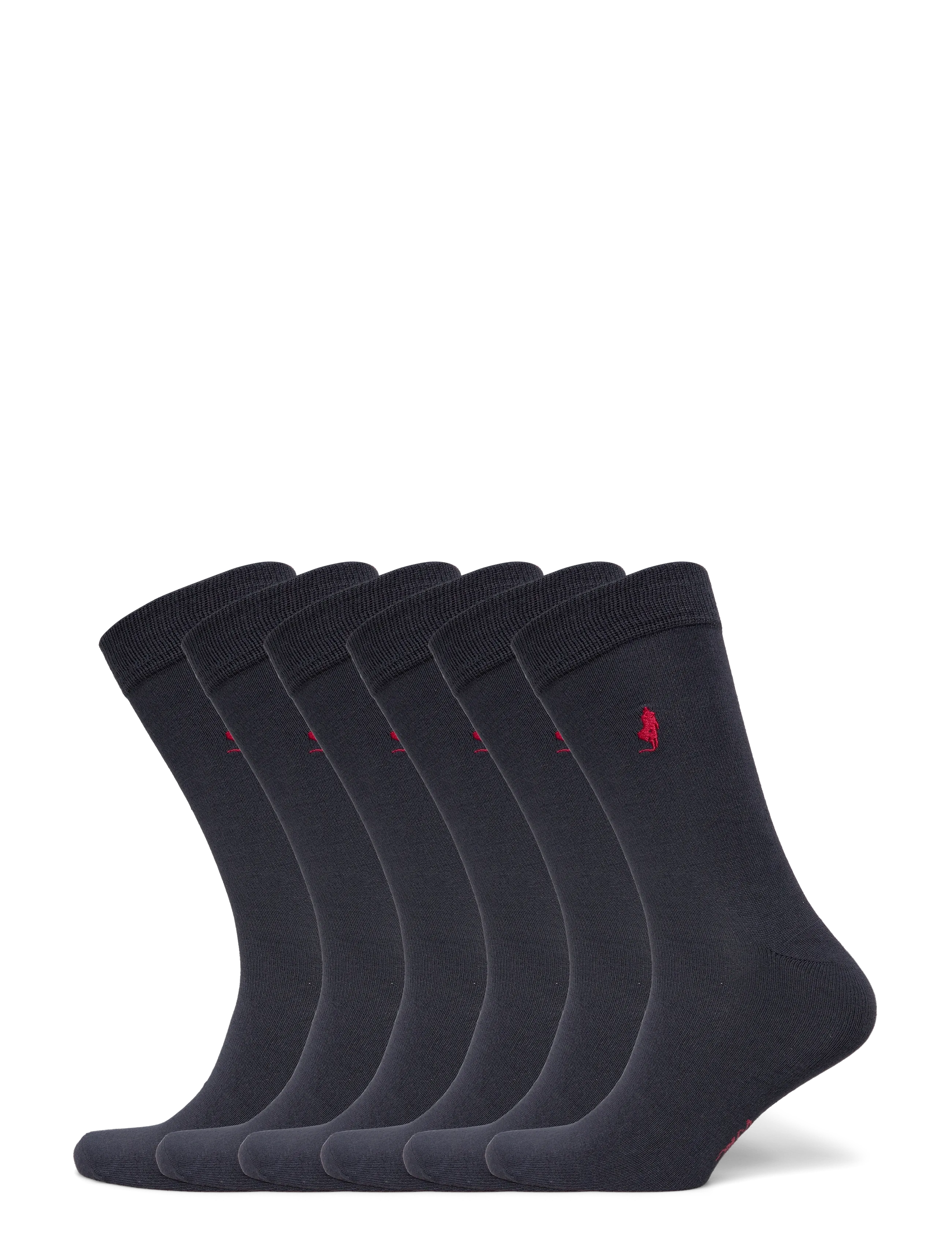 MCS MCS BO SOCKS 6PK MEN - MCS - DARK SAPPHIRE / red