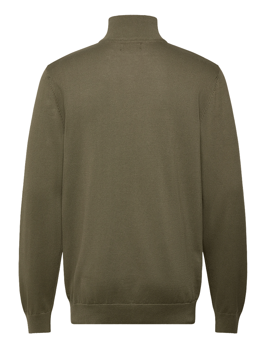 MCS - ELI HZ REG MCS M KNIT - half zip jumpers - beetle - 1