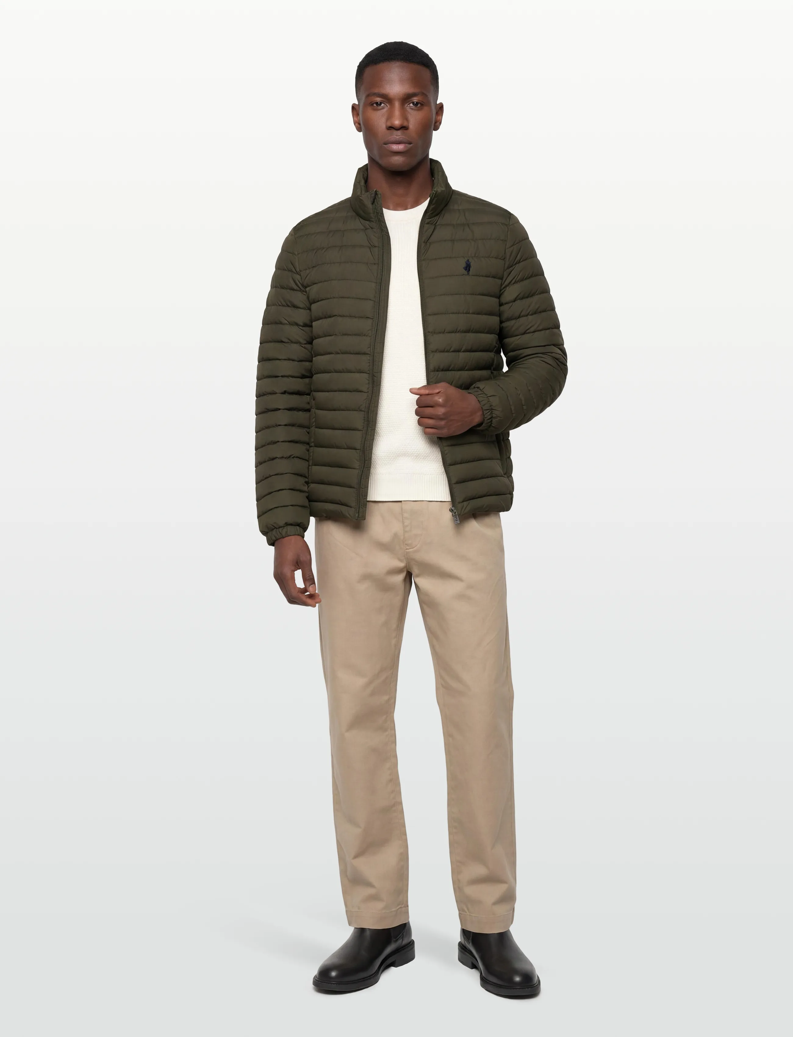 MCS Santos Reg Mcs M Otw, M, Jackets, Khakigrün - Padded Männerswear