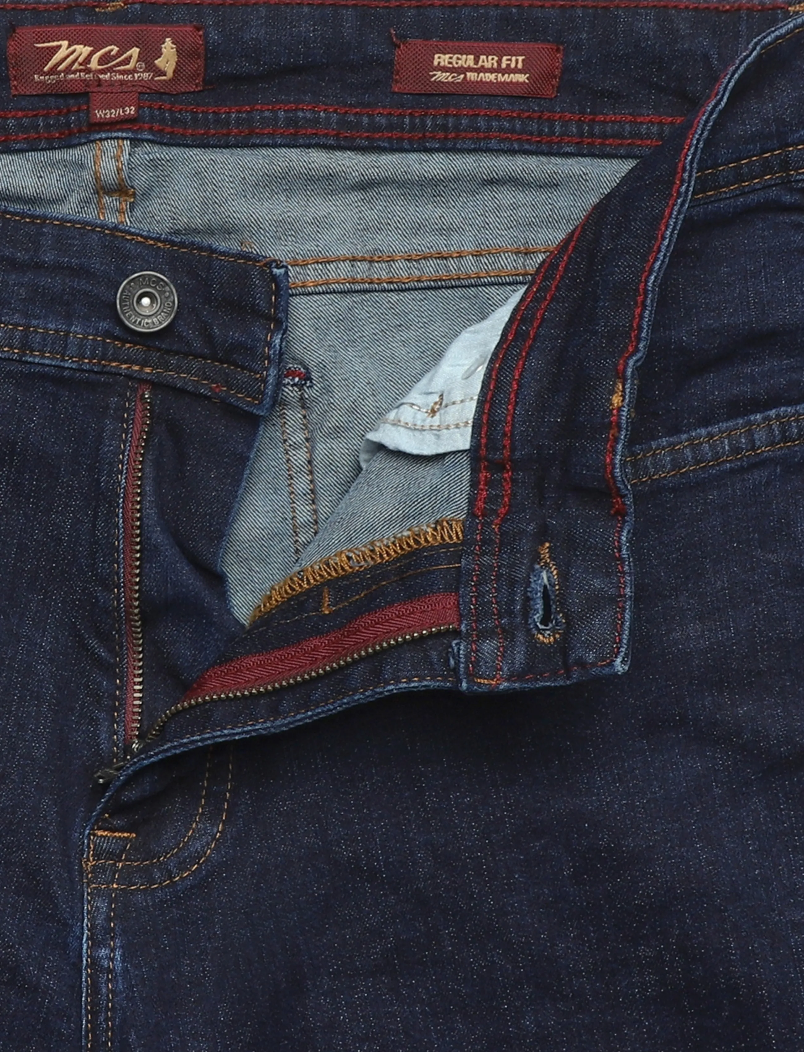MCS - RICK REG MED BL DN MCS M JEANS - püksid & teksad - dark blue - 3