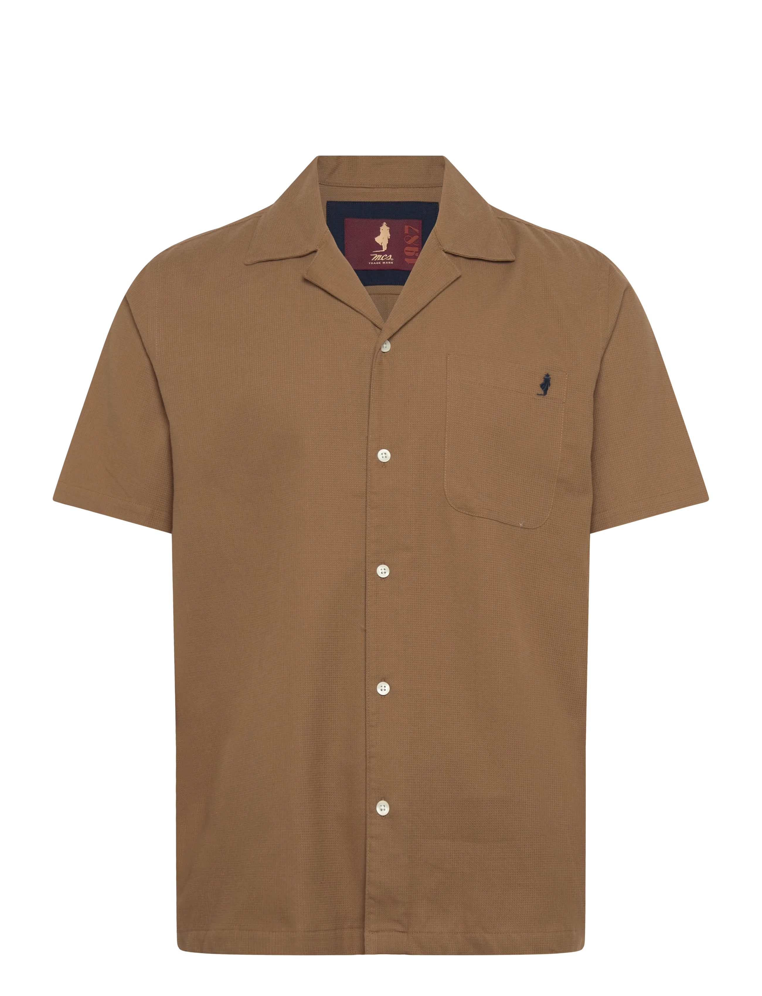 MCS JACKSON MCS M SHIRT - Särgid - 18-1018TCX OTTER / brown