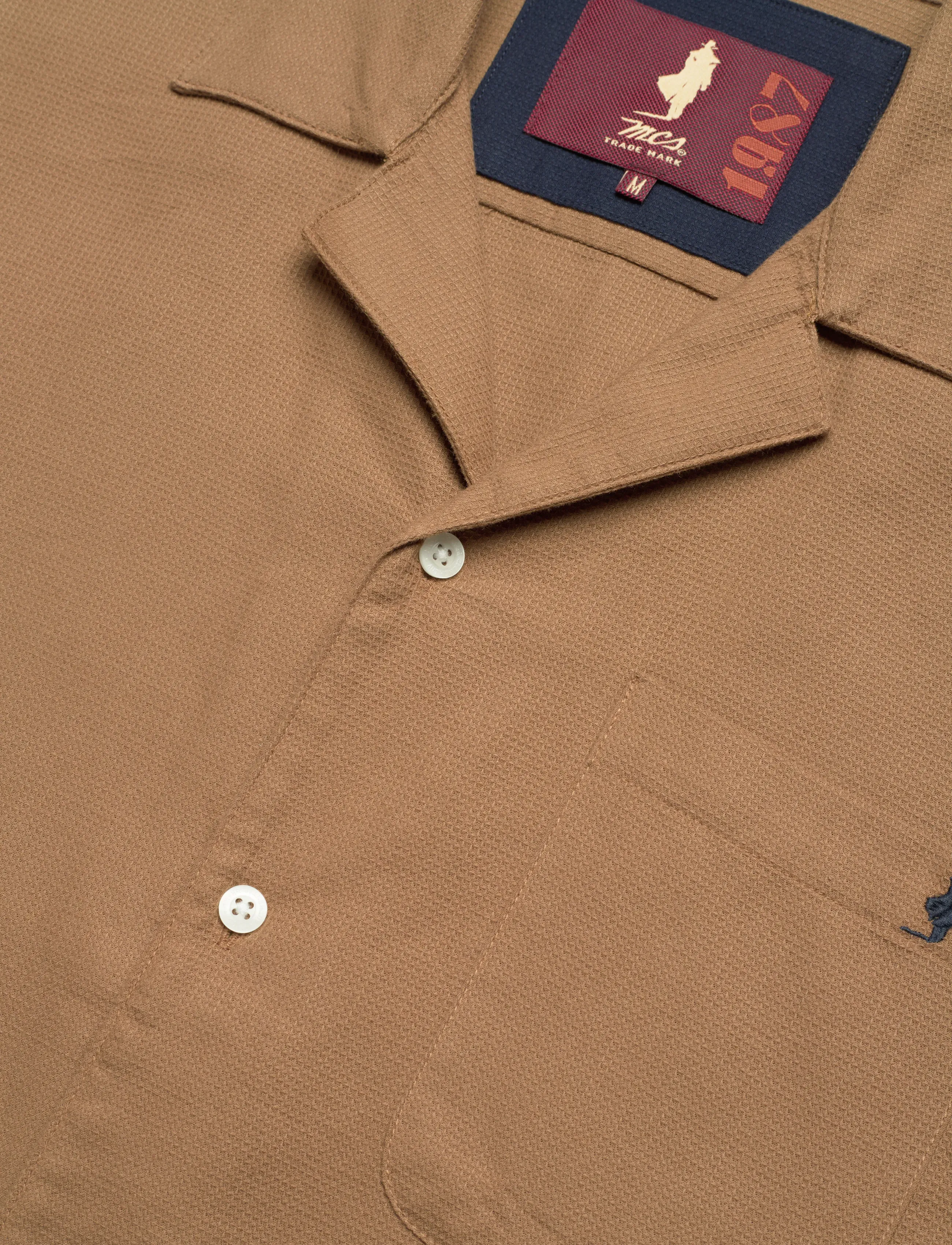 MCS - JACKSON MCS M SHIRT - casual skjorter - 18-1018tcx otter - 3