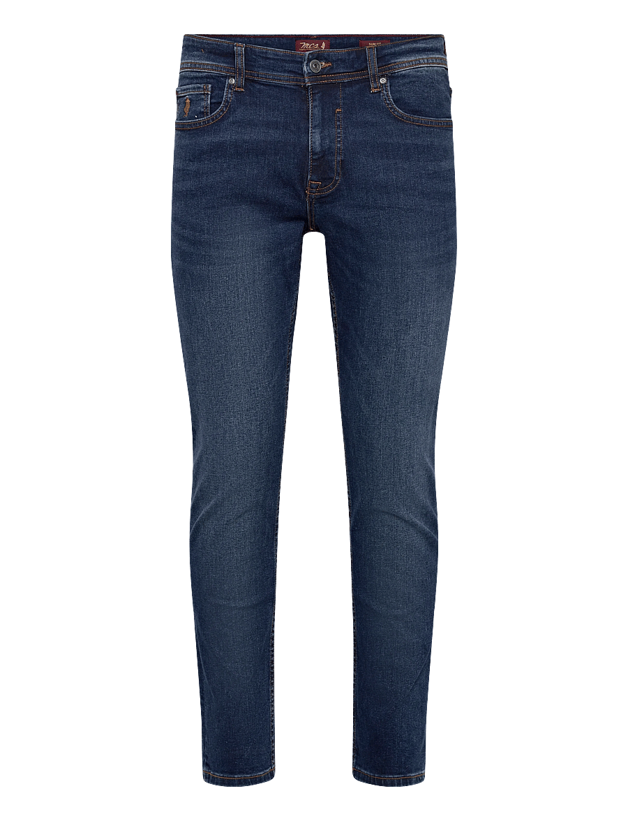 MCS - SEAN SL MCS JEANS - kitsad teksad - med. blue - 0