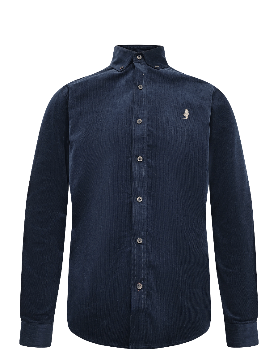 MCS - MCTHUE SHIRT LS WVN - velvetsärgid - dark sapphire - 0