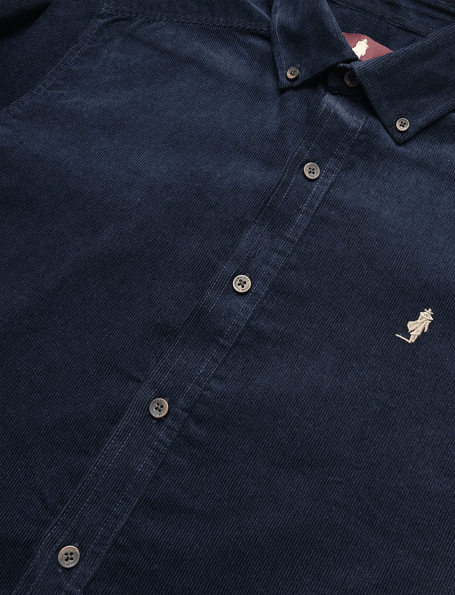 MCS - MCTHUE SHIRT LS WVN - velvetsärgid - dark sapphire - 2