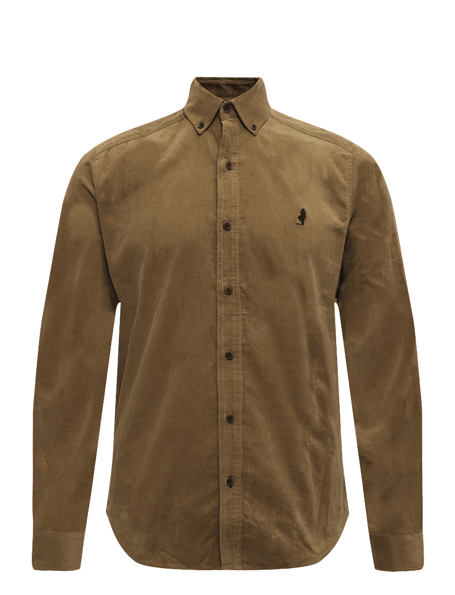 MCS - MCTHUE SHIRT LS WVN - corduroy shirts - otter - 0