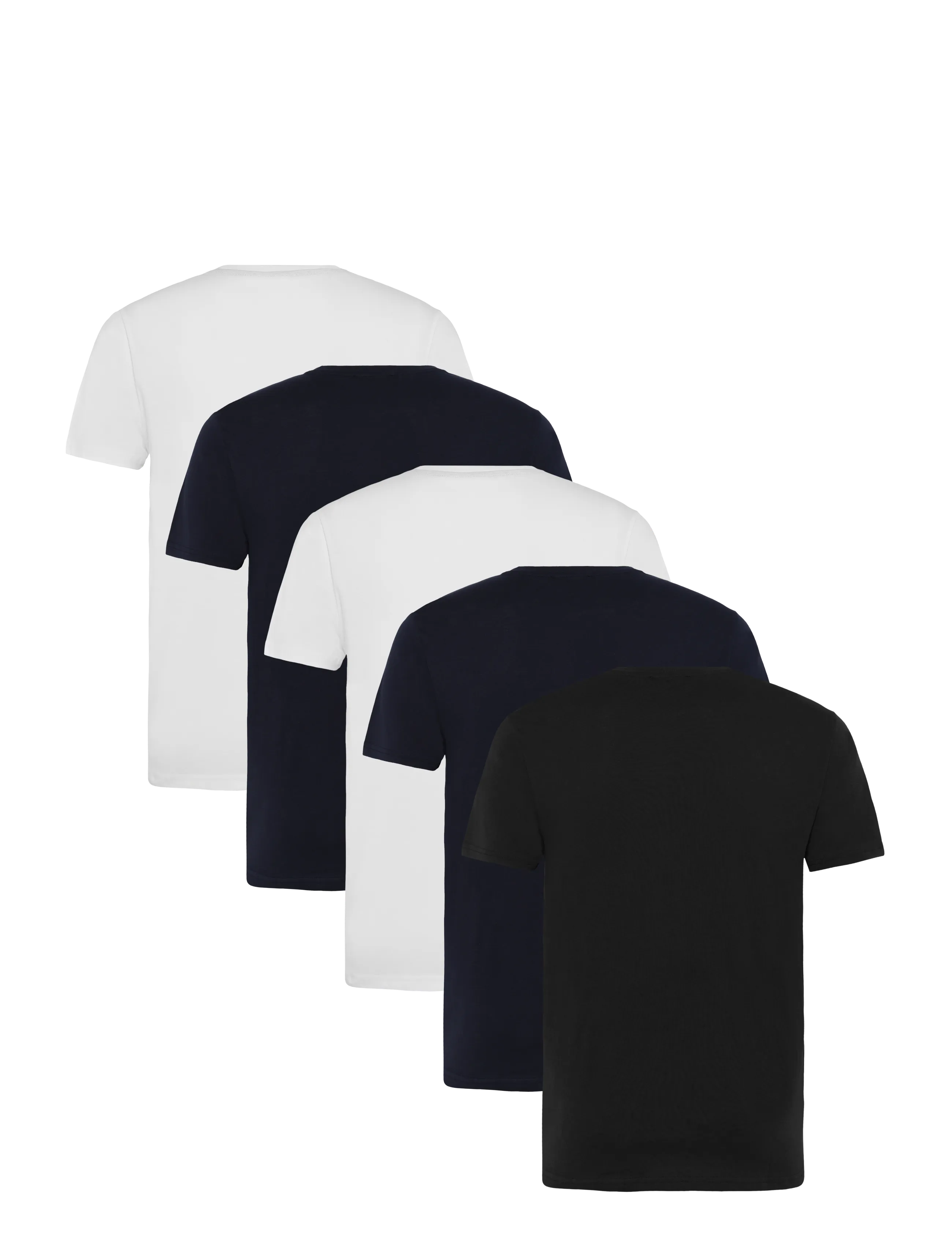 MCS - MCTEXAS TEE 5PK O-NECK JRS - efterårstøj - 2white/2darksapphire/1tapshoe - 1