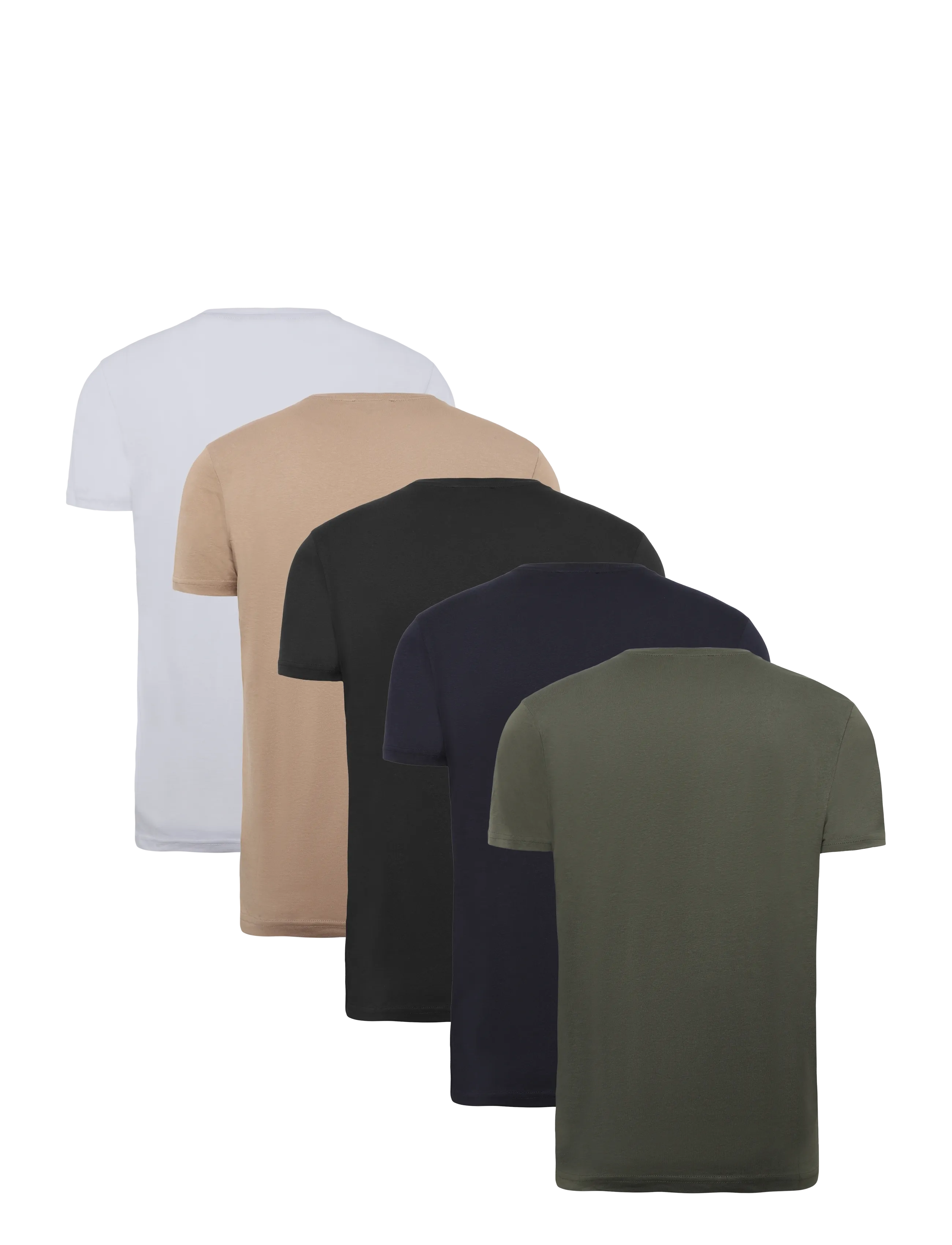MCS - MCTEXAS TEE 5PK O-NECK JRS - t-shirts - darksap/taps/whi/beetle/smink - 1