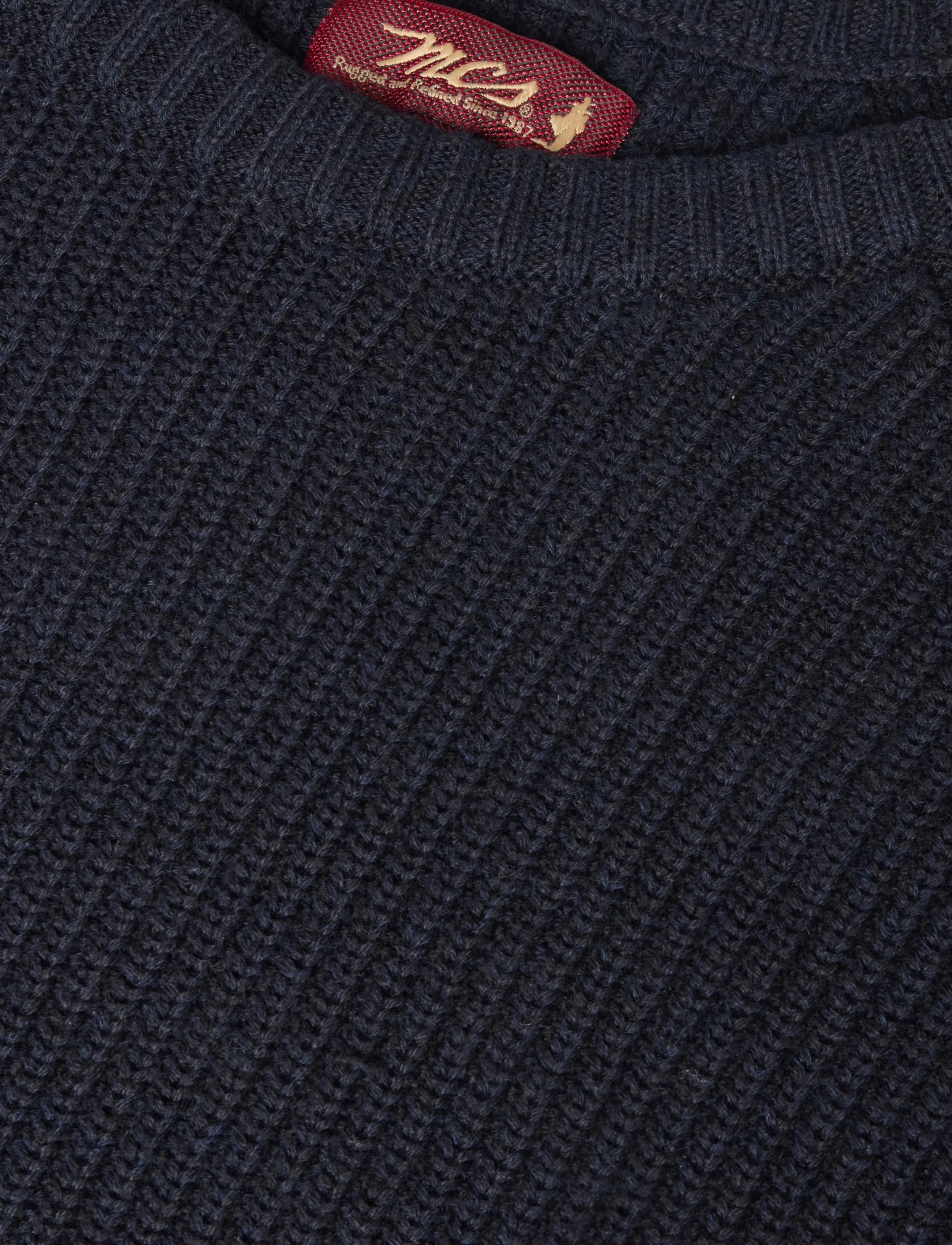 MCS - MCFinley TOP O-NECK KNT - autumn clothing - dark sapphire - 2