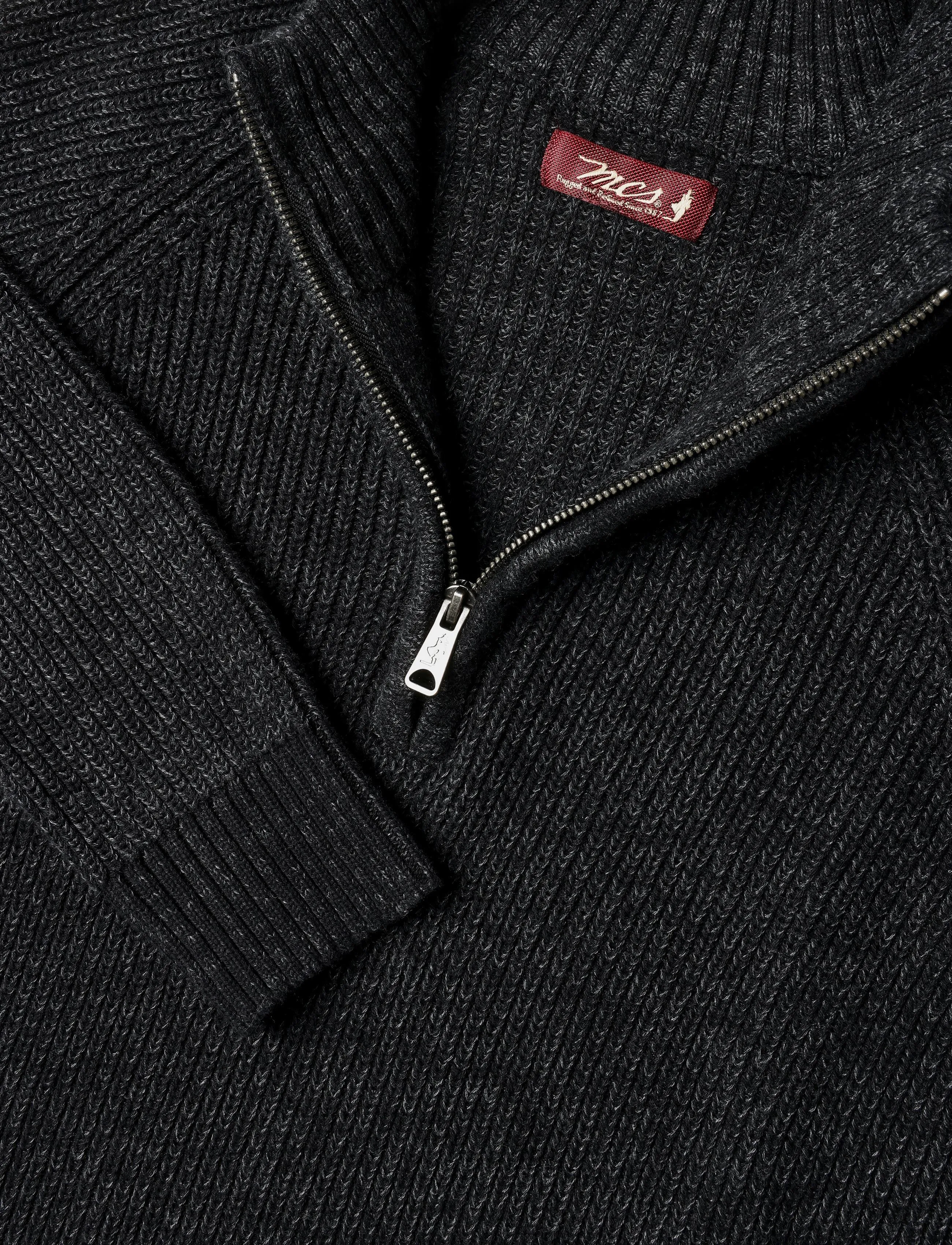 MCS - MCFinley TOP HZ KNT - autumn clothing - dark grey mÉlange - 5