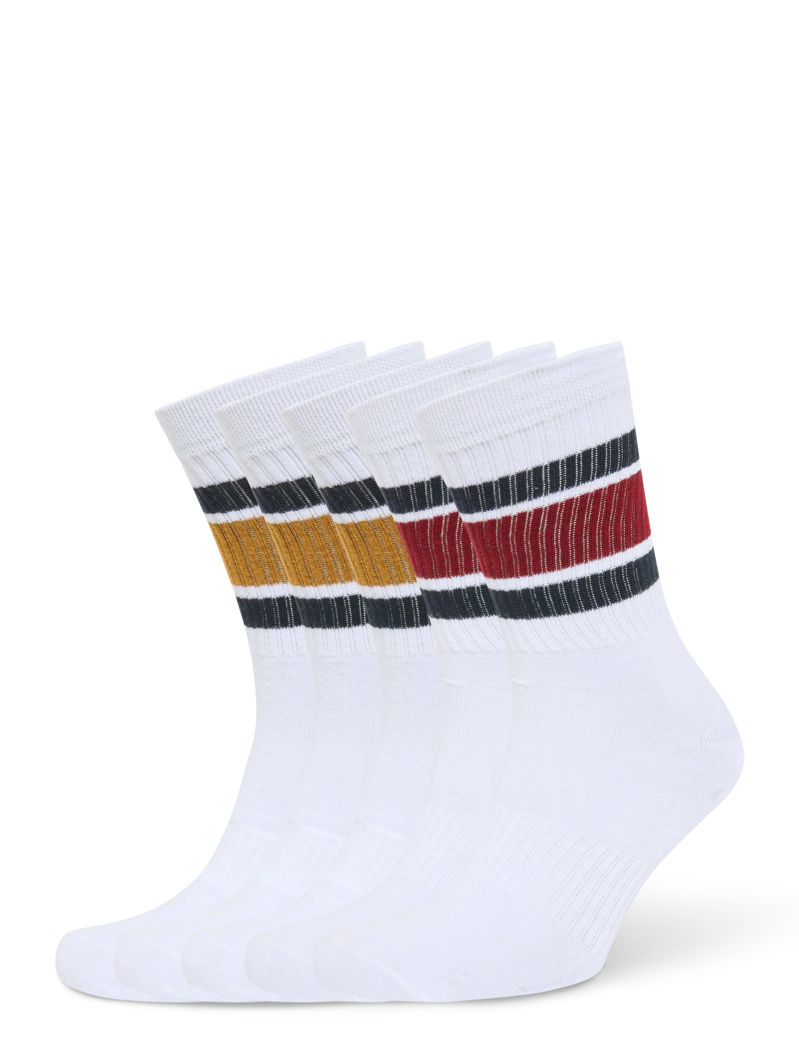 MCS MCKamper SOCKS 5PK OS - Crew-socken - 2RIORED/2SUDANBROWN/OTTER / white
