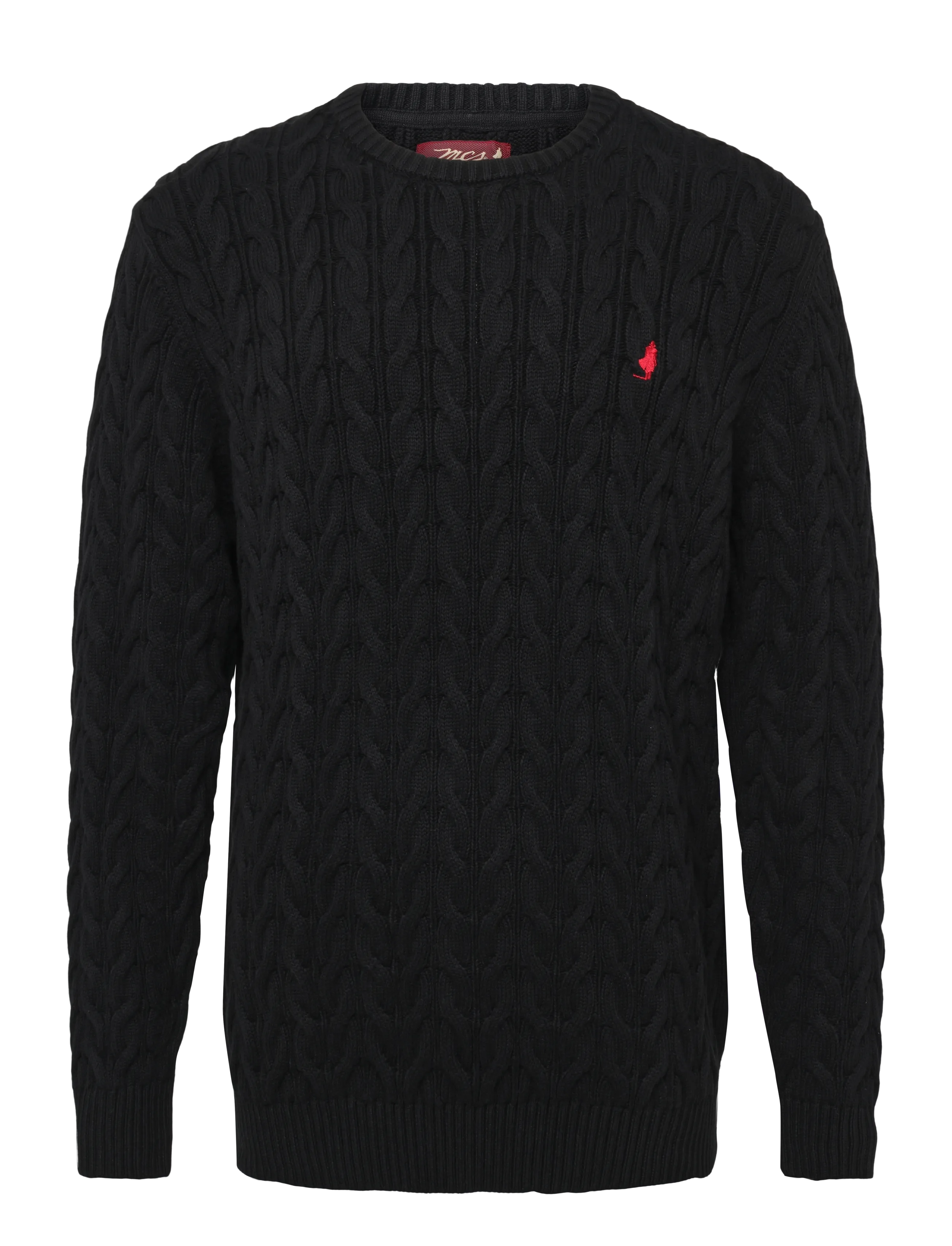 MCS MCWALTER TOP O-NECK KNT - Knitwear - TAP SHOE / black