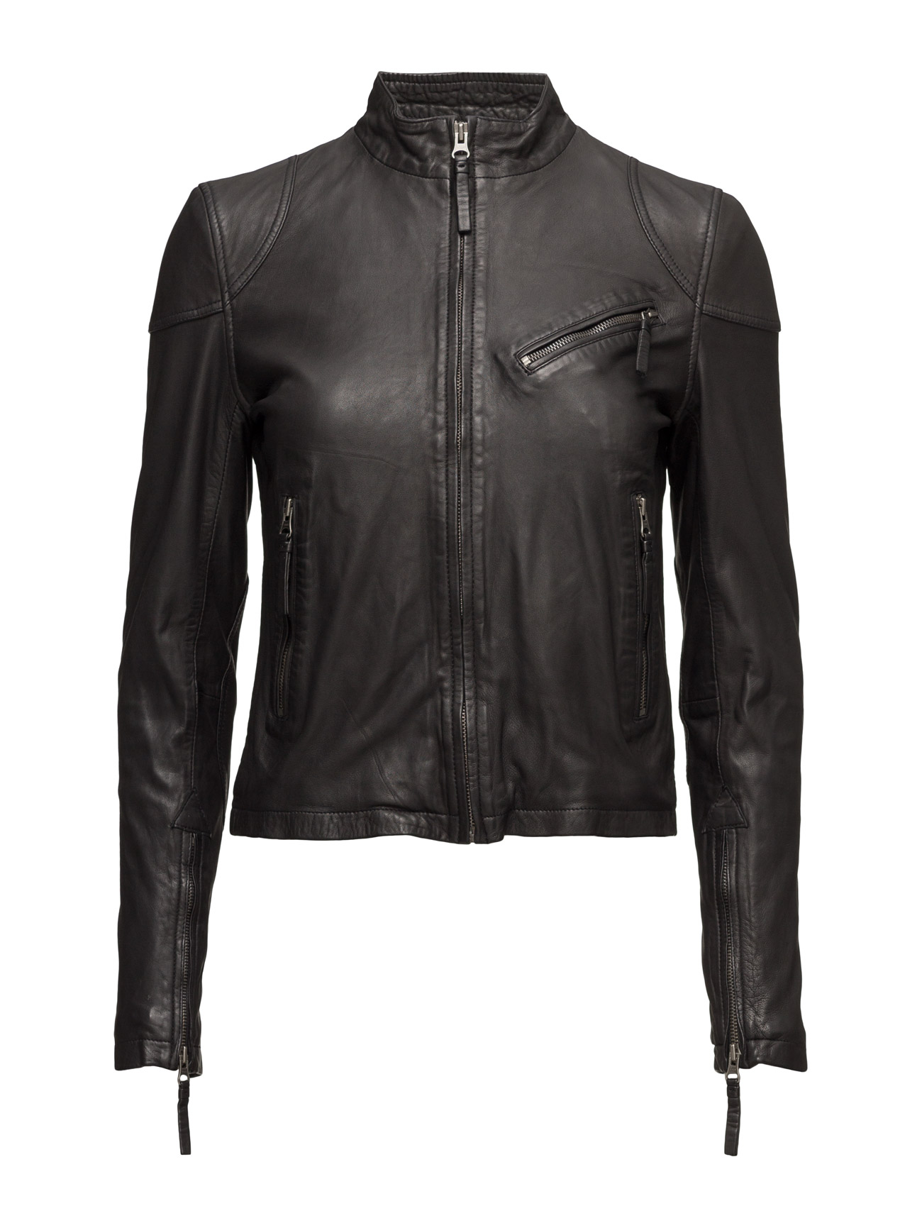 MDK - Kassandra leather jacket - leather jackets - black - 0
