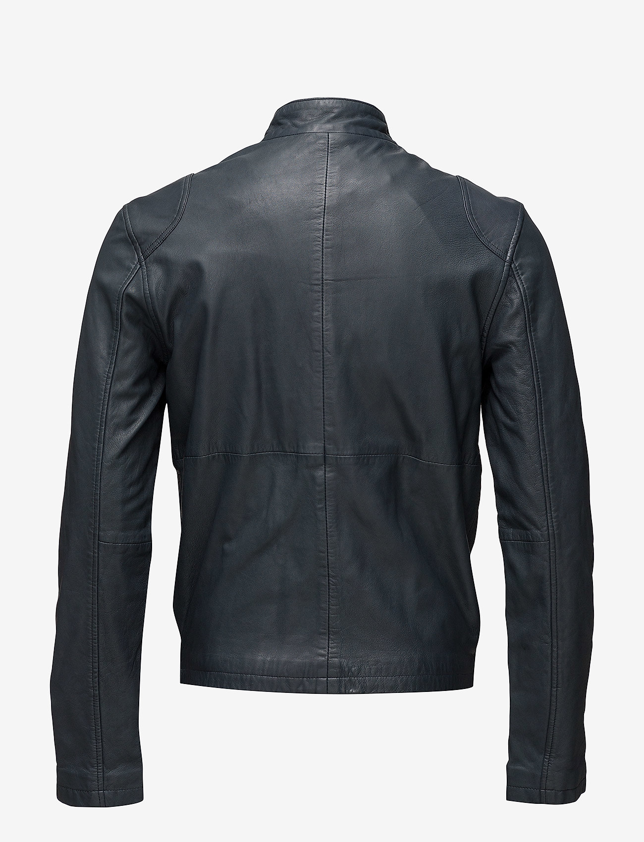 MDK - Pede leather jacket - navy - 1
