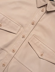 MDK / Munderingskompagniet - Agnes thin leather shirt - marškinių tipo švarkai - sand shell - 2