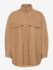 MDK / Munderingskompagniet - Agnes thin leather shirt - naisten - tan - 0