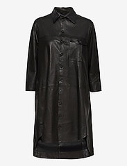 Chili thin leather dress - BLACK
