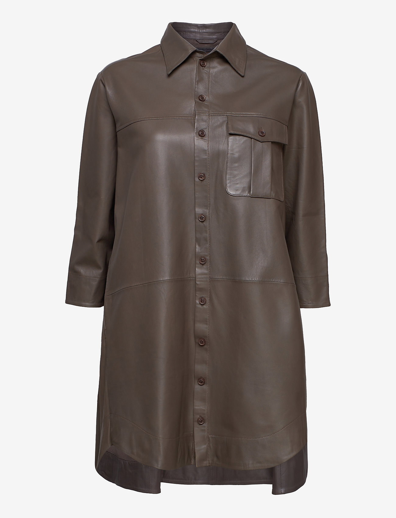 MDK / Munderingskompagniet - Chili thin leather dress - sukienki koszulowe - bungee cord - 0