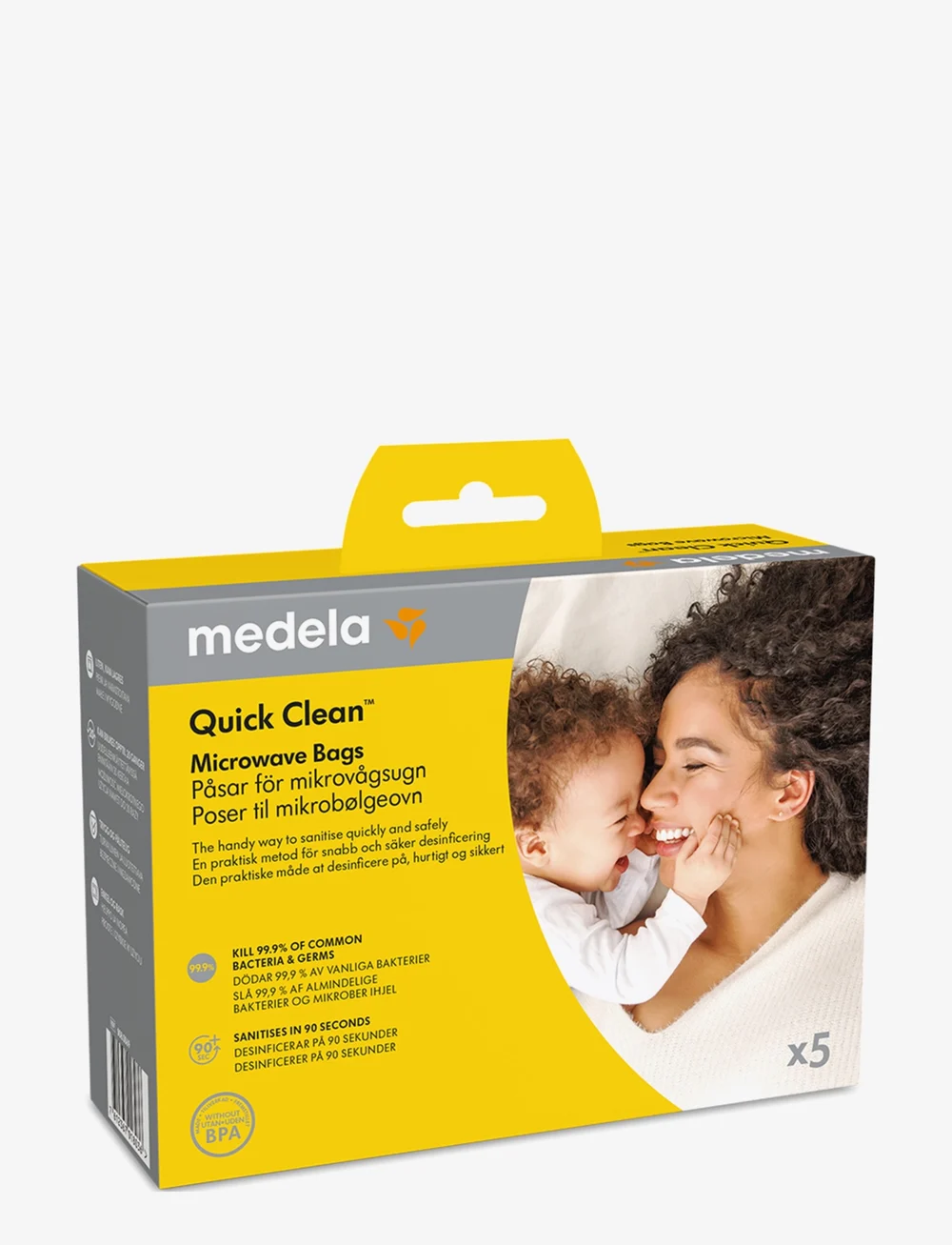 Medela - Quick Clean microwave bags - rinnapumbad ja lisatarvikud - white - 2