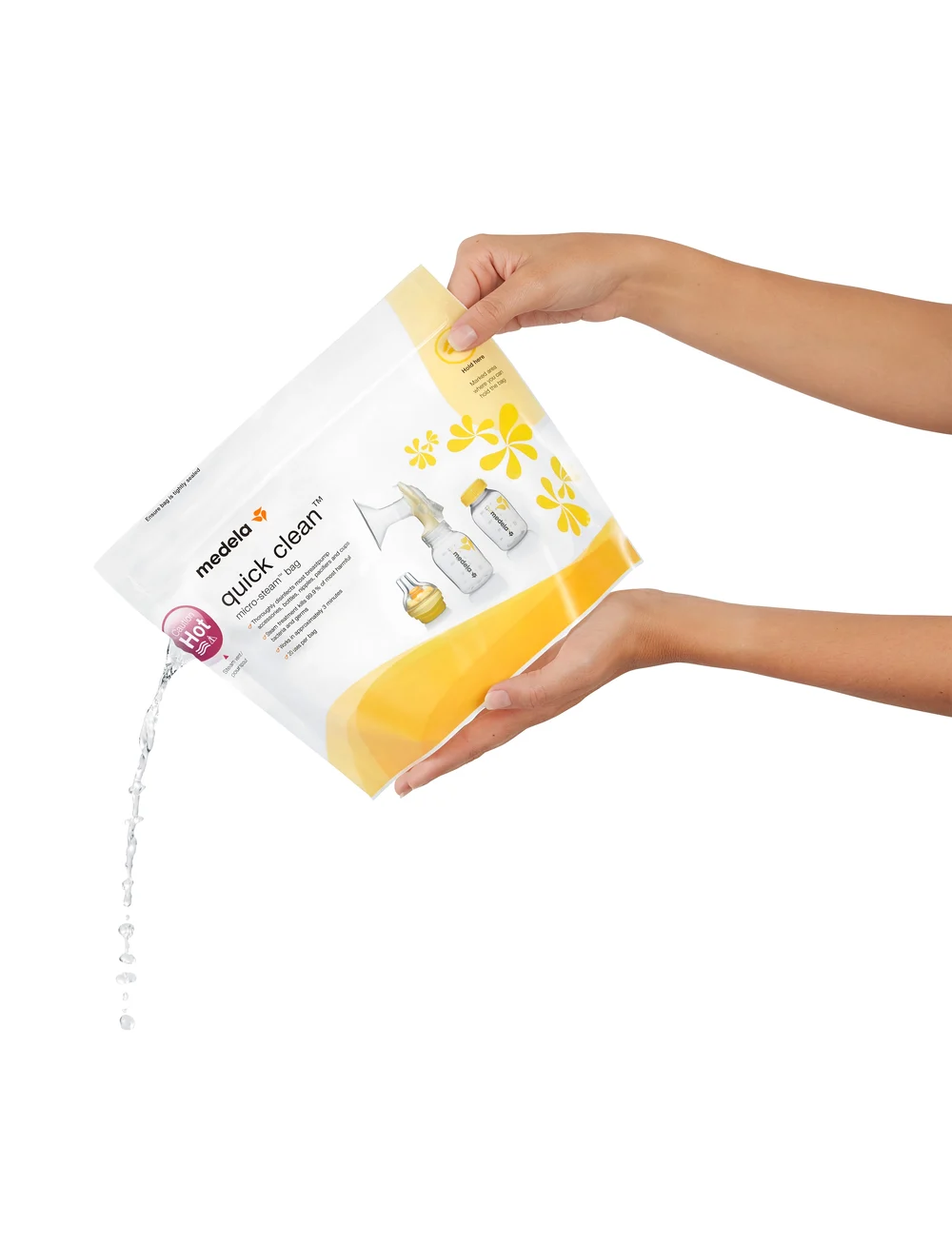 Medela - Quick Clean microwave bags - rinnapumbad ja lisatarvikud - white - 3