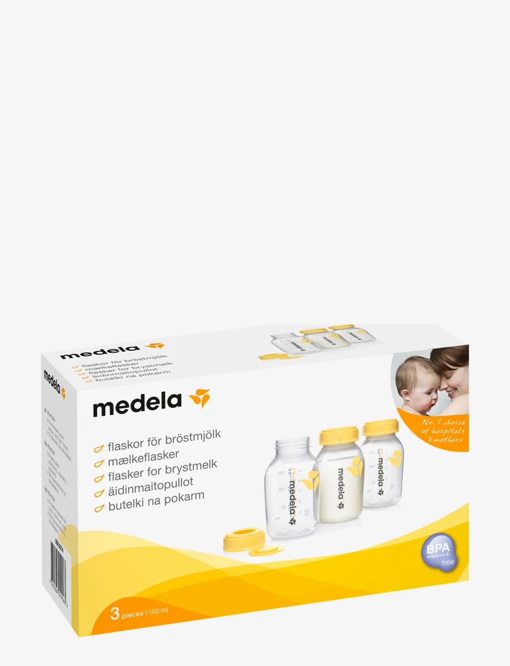 Medela - Breast milk bottle - barnapelar - white - 2