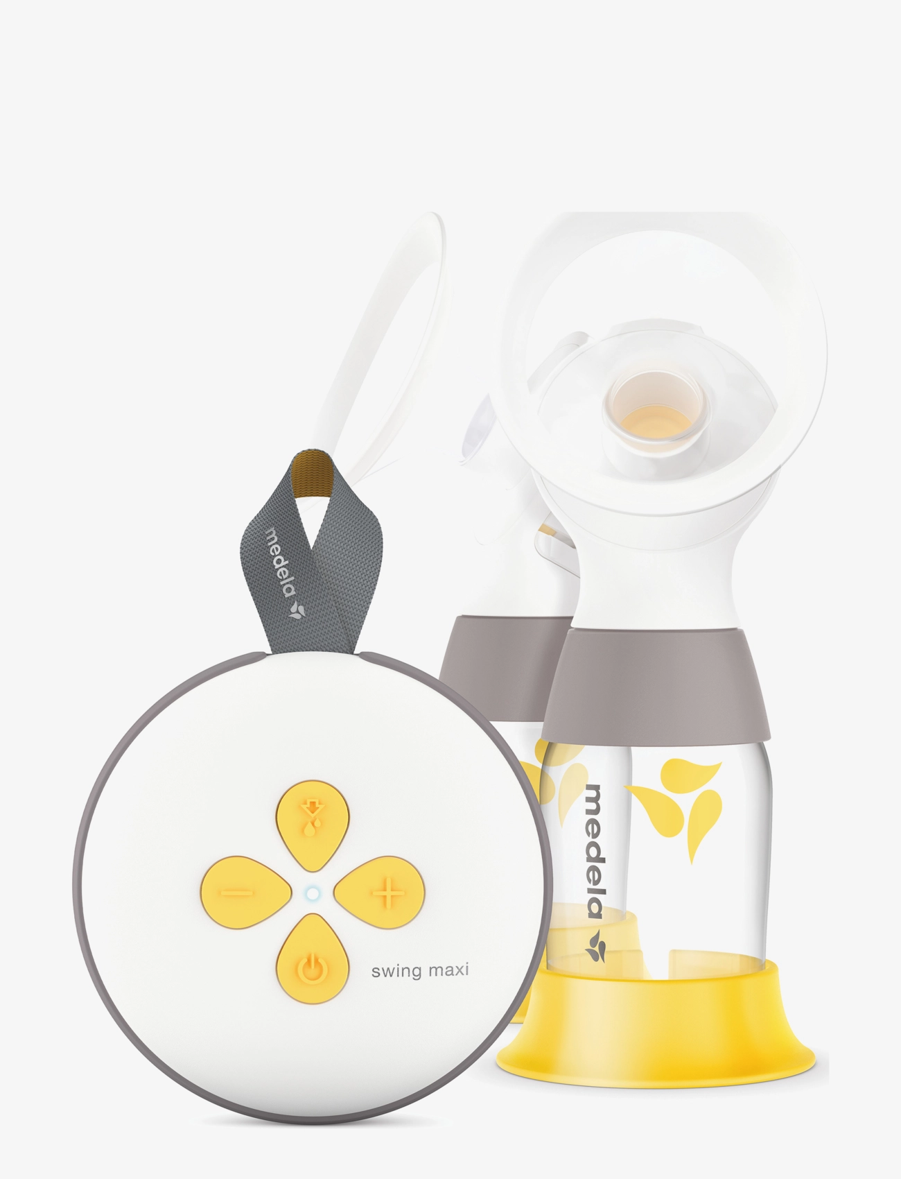 Medela Swing Maxi elektrisk dubbelbröstpump - 4 for 3 - WHITE / yellow