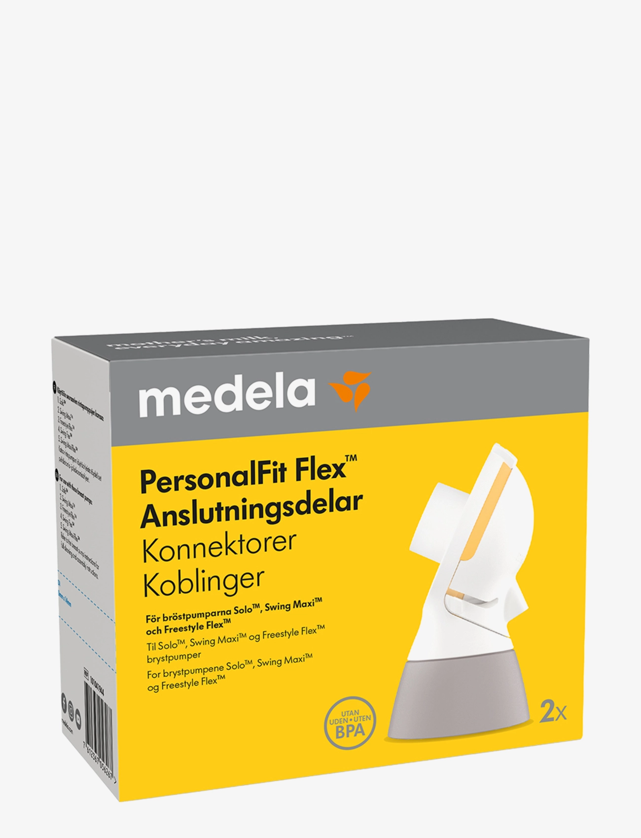 Medela - PersonalFit Flex connector for Flex-breastpumps - afkolfapparaat & accessoires - white - 2