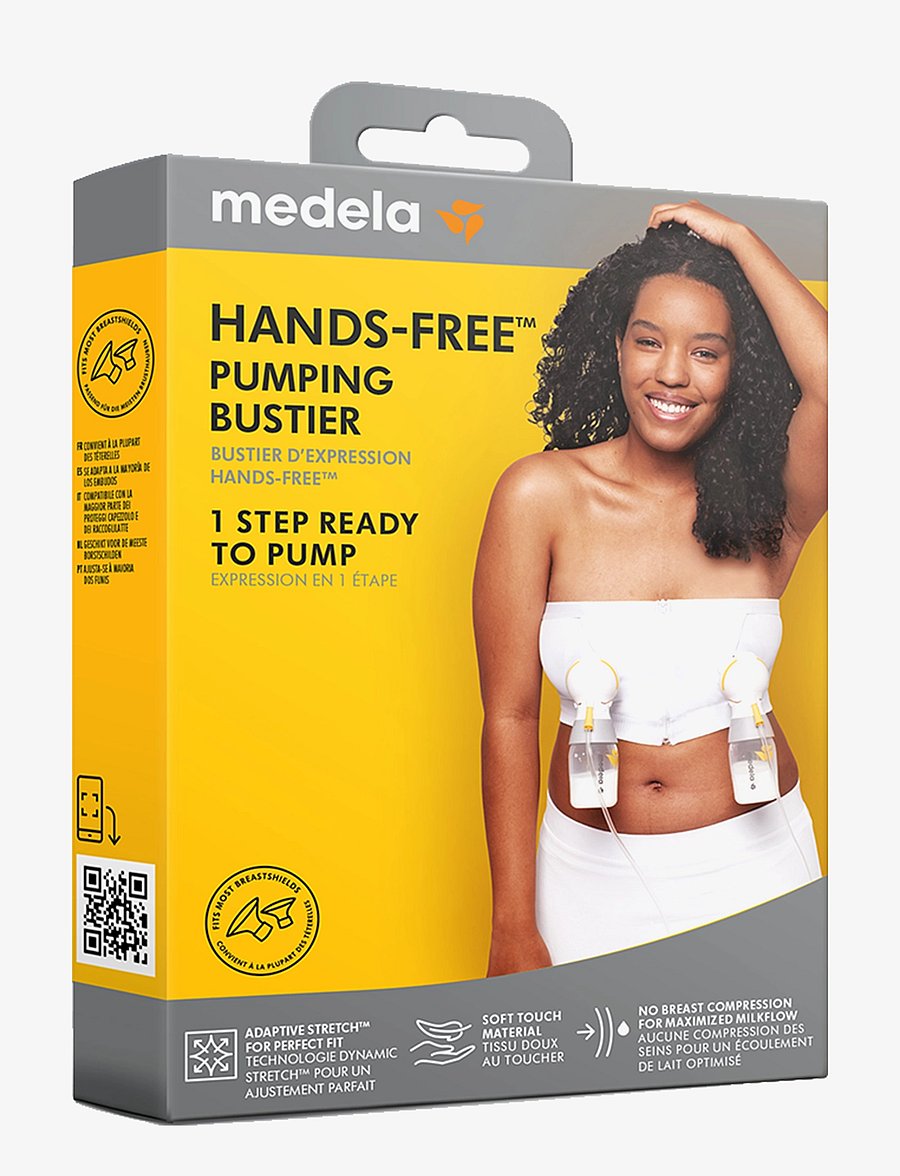 Medela - Hands-free pumpbustier, vit, L - amnings-bh:ar - white - 2