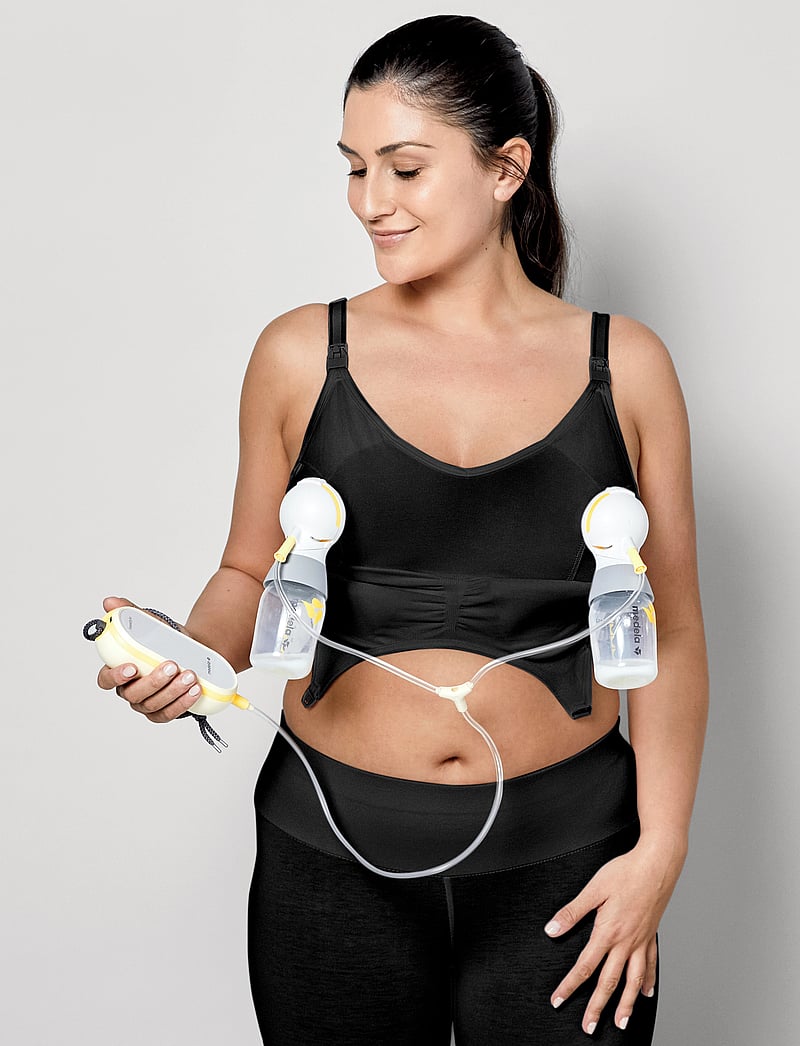 Medela - 3-i-1 amnings- och pumpnings-BH, svart, S - underkläder - black - 3