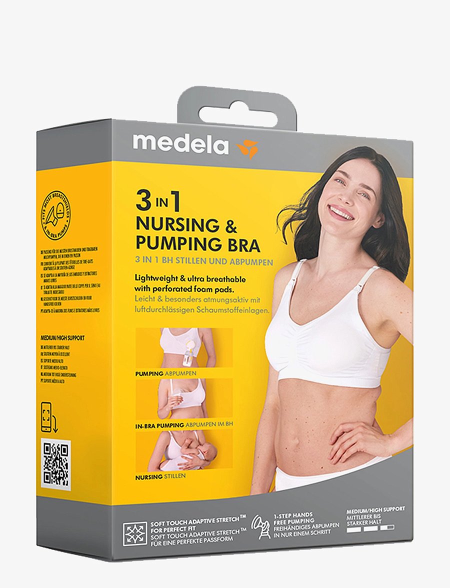 Medela - 3 in 1 Nursing & Pumping Bra - unterwäsche - white - 2