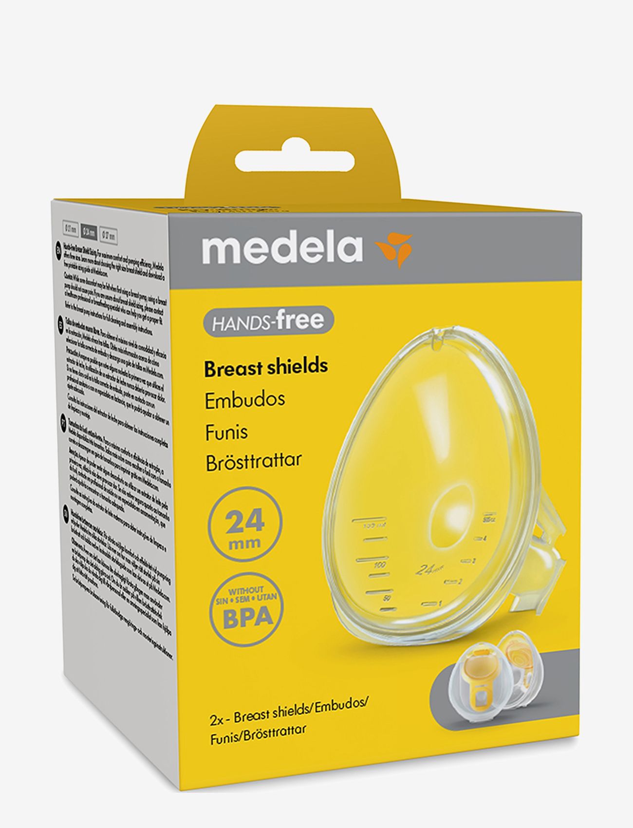 Medela - Hands-free breastshield - pientraukiai ir aksesuarai - white - 1
