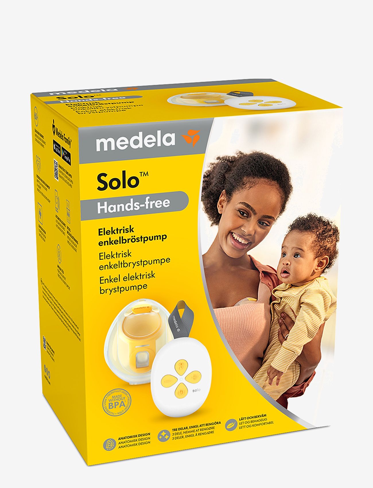 Medela - Solo Handsfree breastpump - brystpumper og tilbehør - white - 2