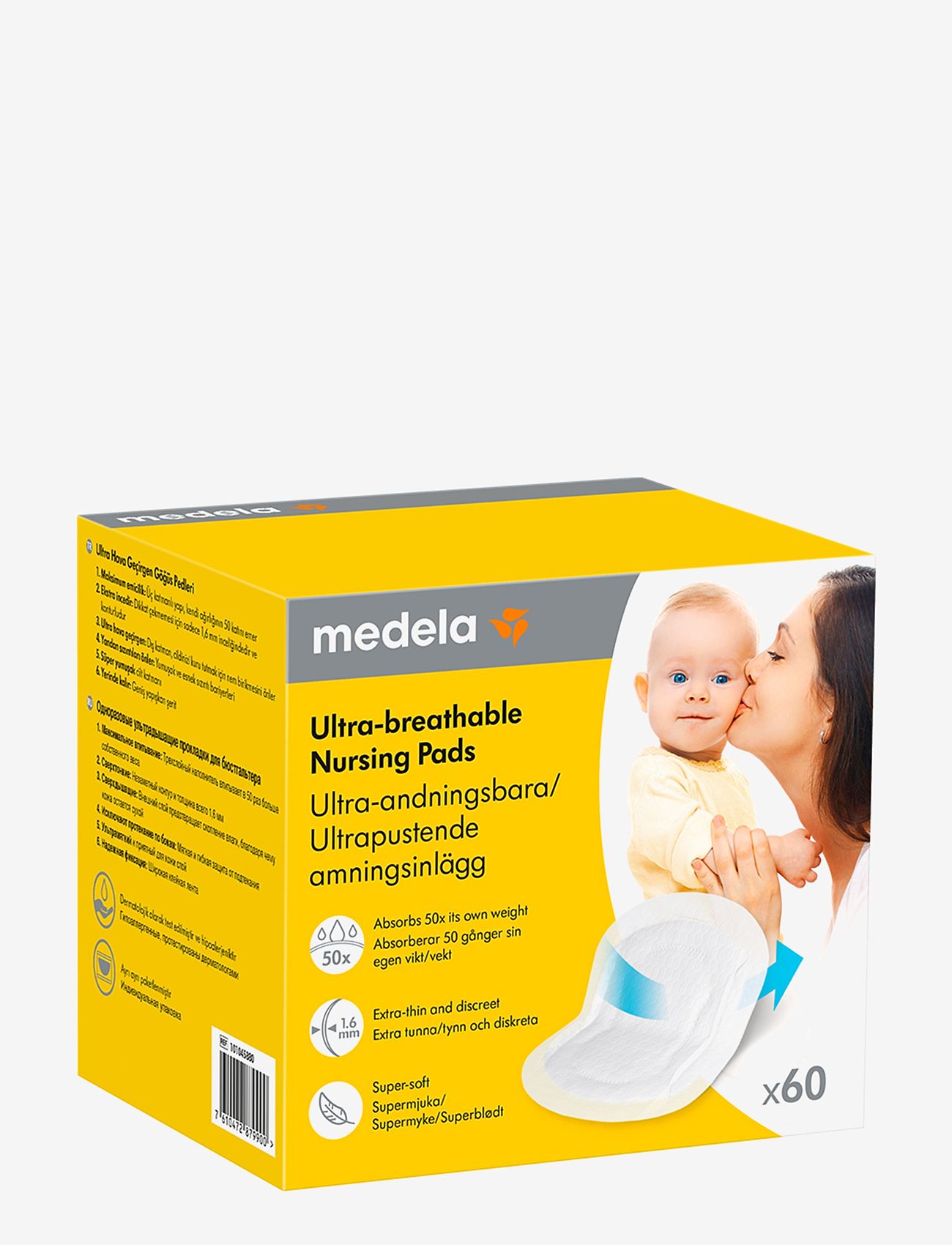 Medela - Ultra-andningsbara amningsinlägg, 60-p - milchpumpen & zubehör - white - 2