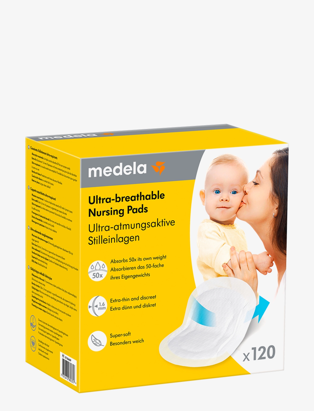 Medela - Medela Ultra-breathable nursing pads - brystpumper og tilbehør - white - 2