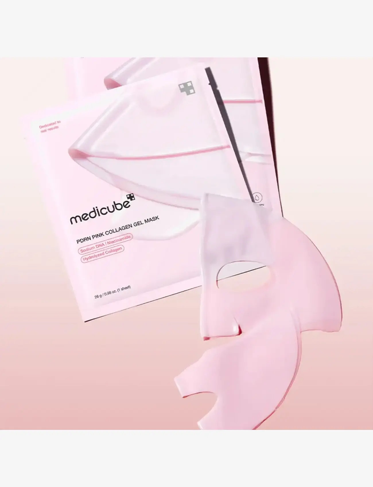 Medicube - PDRN Pink Collagen Gel Mask - lakštinė veido kaukė - clear - 1