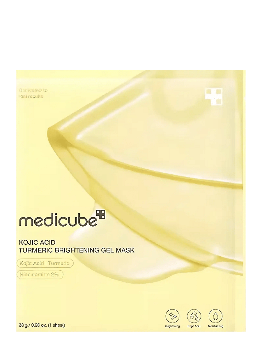 Medicube - Kojic Acid Turmeric Brightening Gel Mask - lehtmaskid - clear - 0