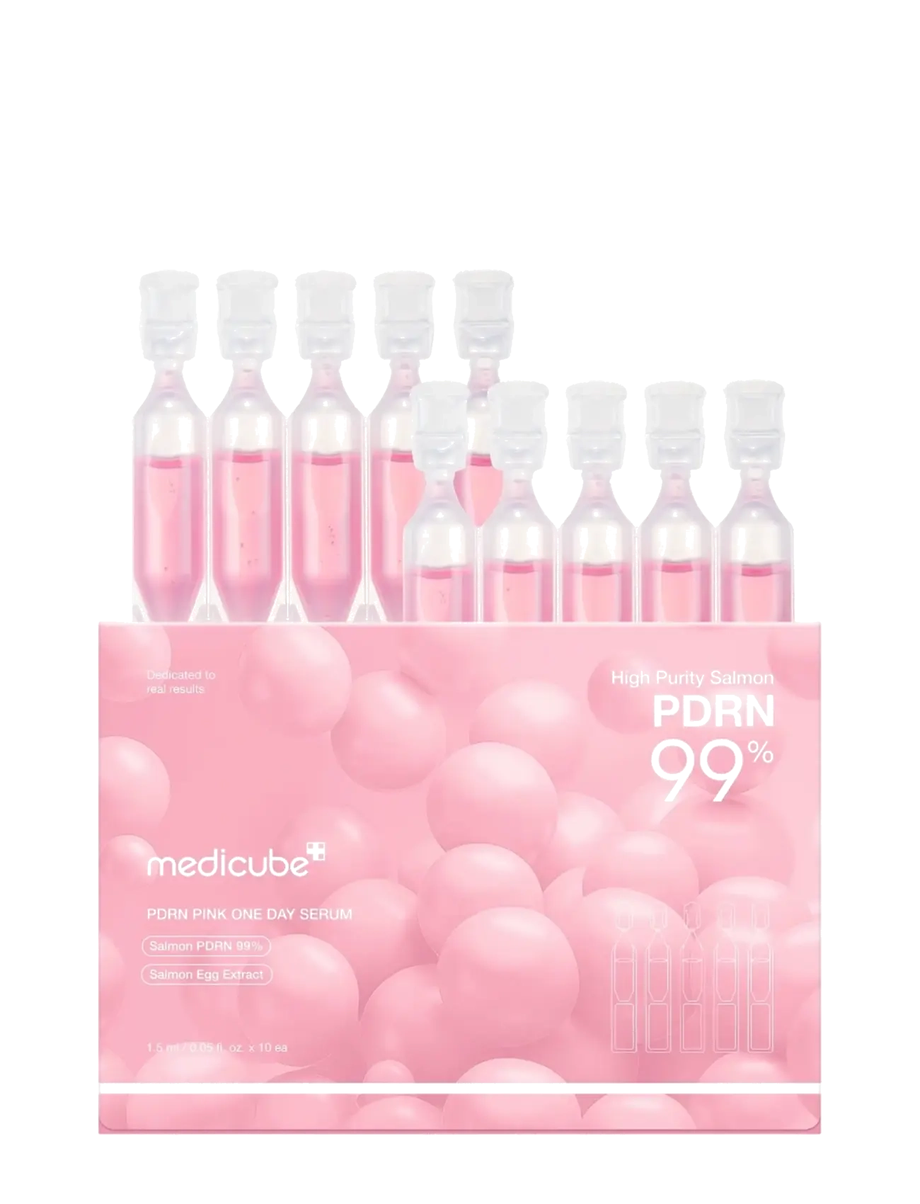 Medicube Medicube - PDRN Pink One Day Serum (10pcs.) - Nyheter - CLEAR / undefined