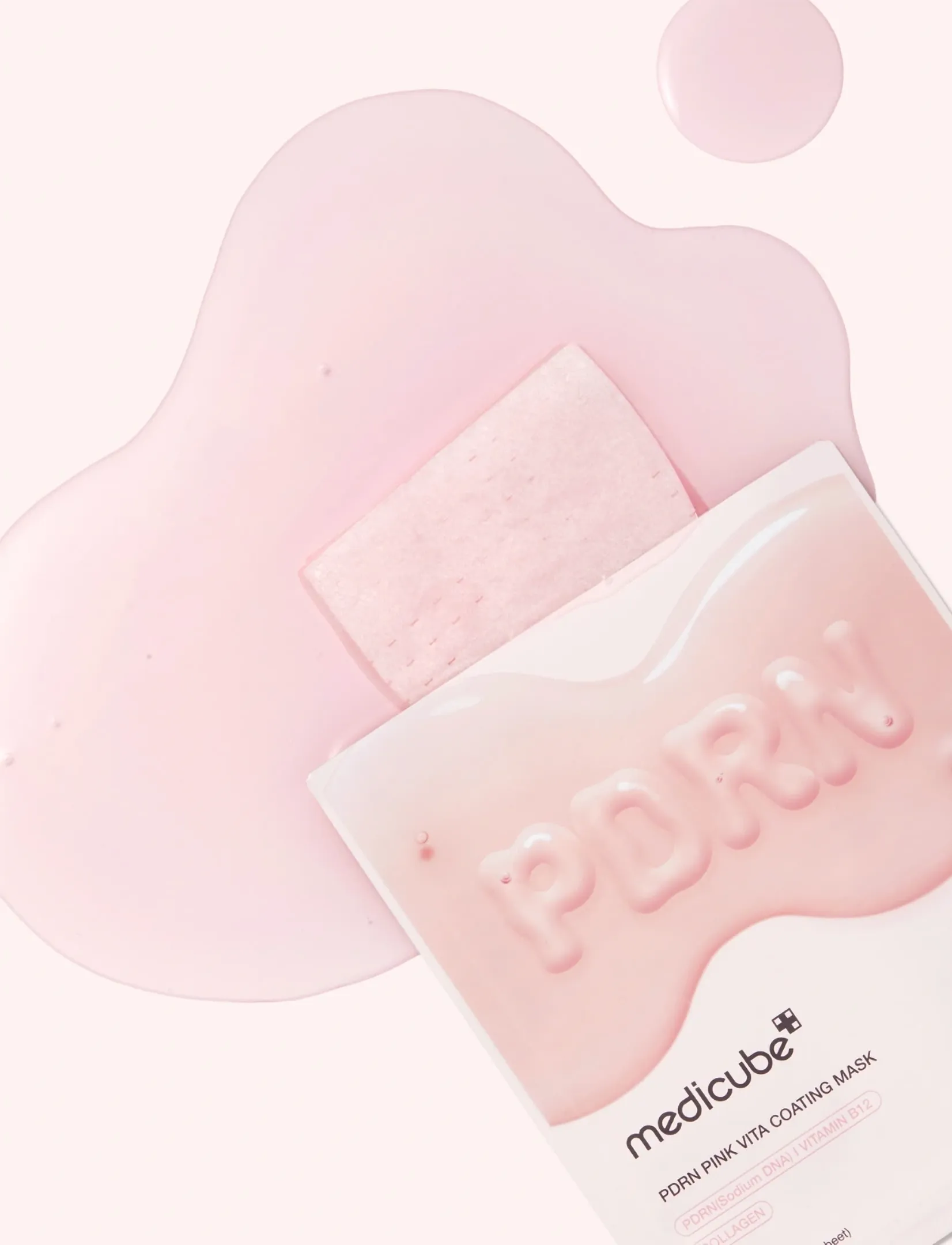 Medicube Medicube - Pdrn Pink Vita Coating Mask (1Pcs.), 1 PCS, Nude, Masker > Sheetmask, Dame
