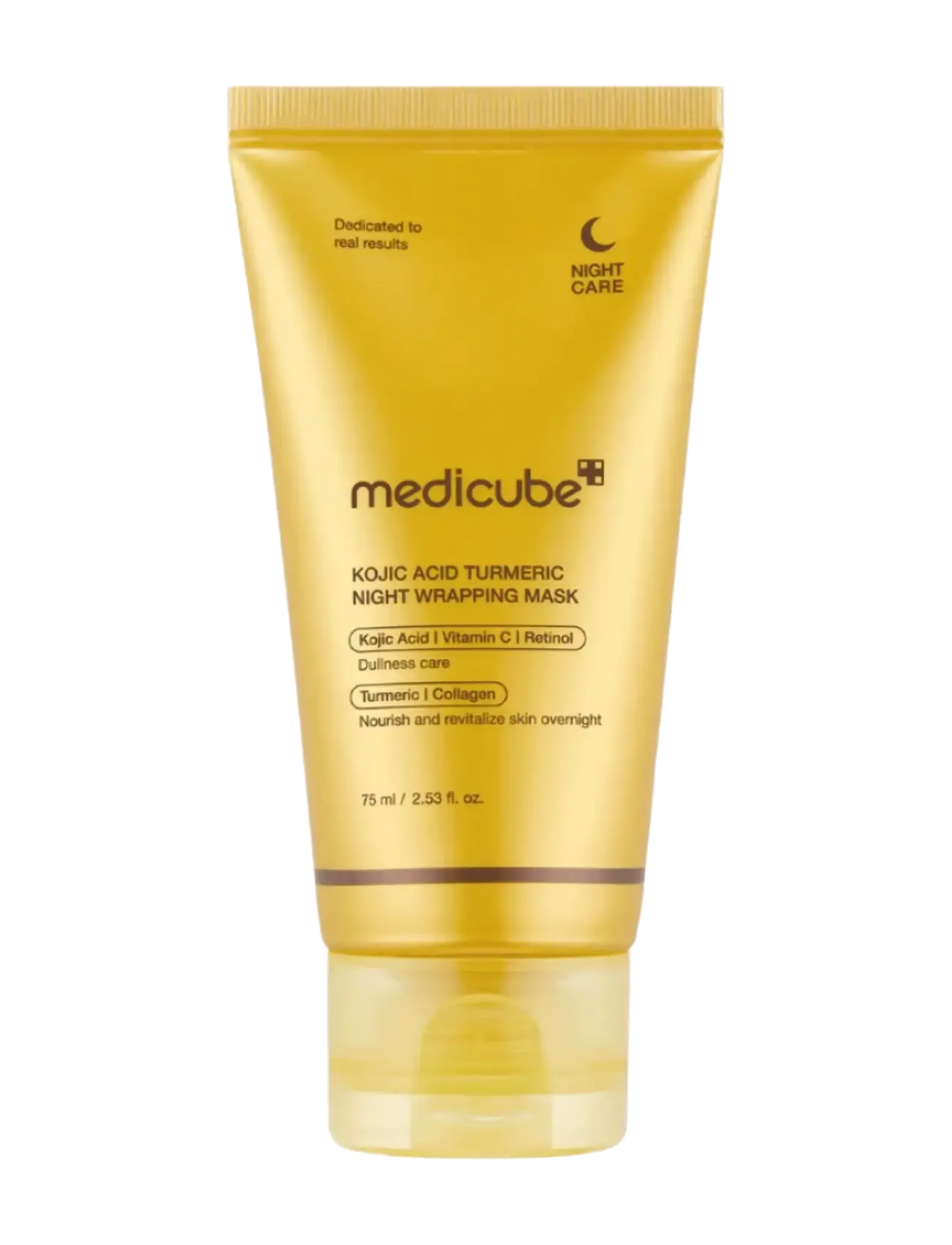 Medicube - Kojic Acid Turmeric Night Wrapping Mask (75Ml.), Fugtighedsmaske, Nude, Str: 75 ML