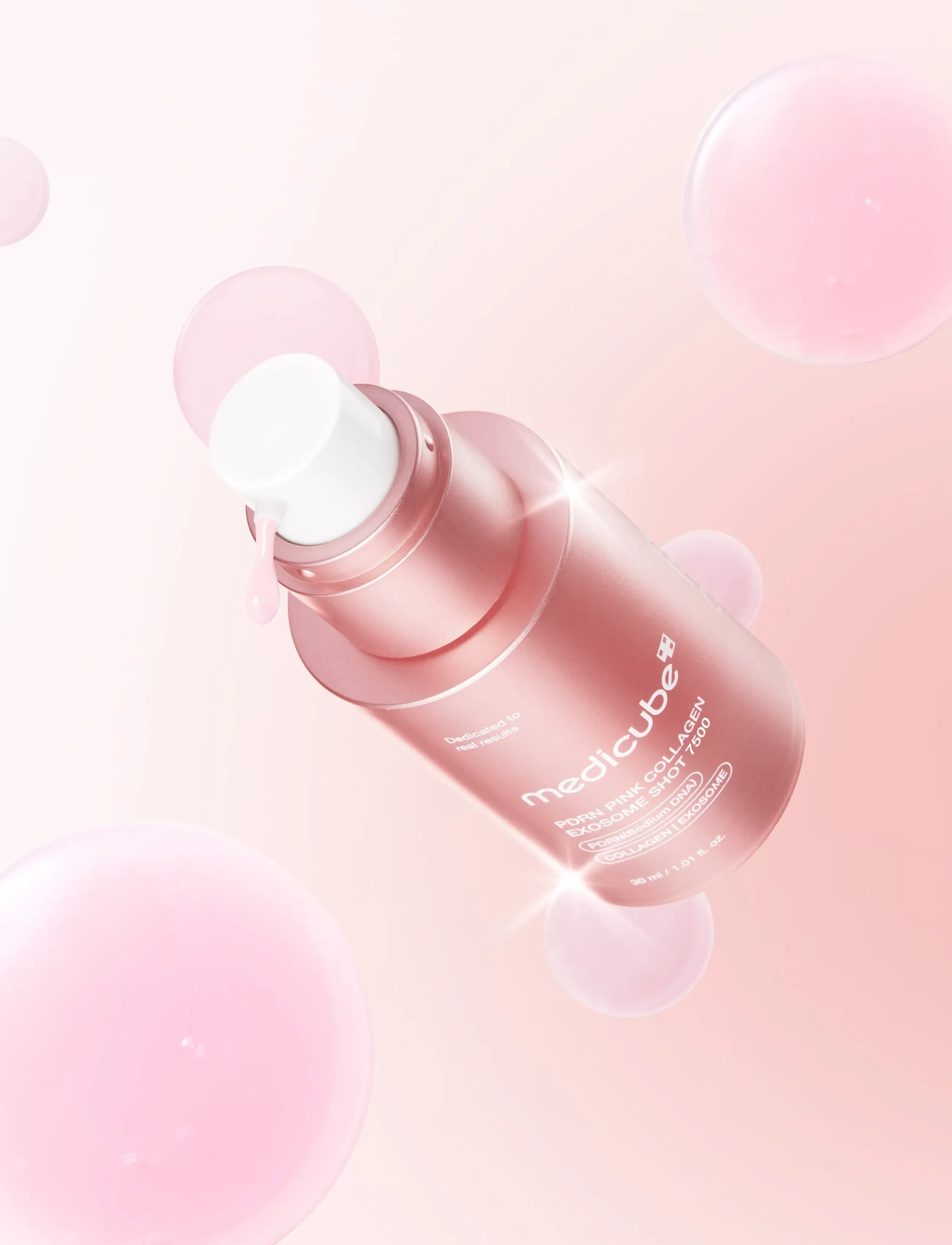 Medicube - Medicube - PDRN Pink Exosome Shot Serum 7500 (30ml.) - serum - clear - 3