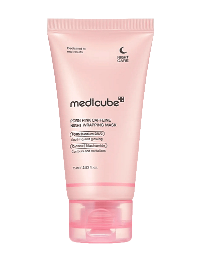 Medicube - Pdrn Pink Caffeine Night Wrapping Mask (75ml.) - Fugtgivende Maske